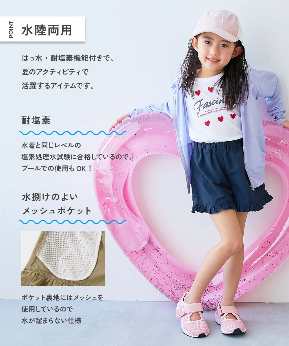 🆕【⭐訂購⭐】  🇯🇵日本直送 🌀水陸兩用 尼龍 荷葉邊 短褲 [7款選] 🌀 [ELEA-0009][260601]