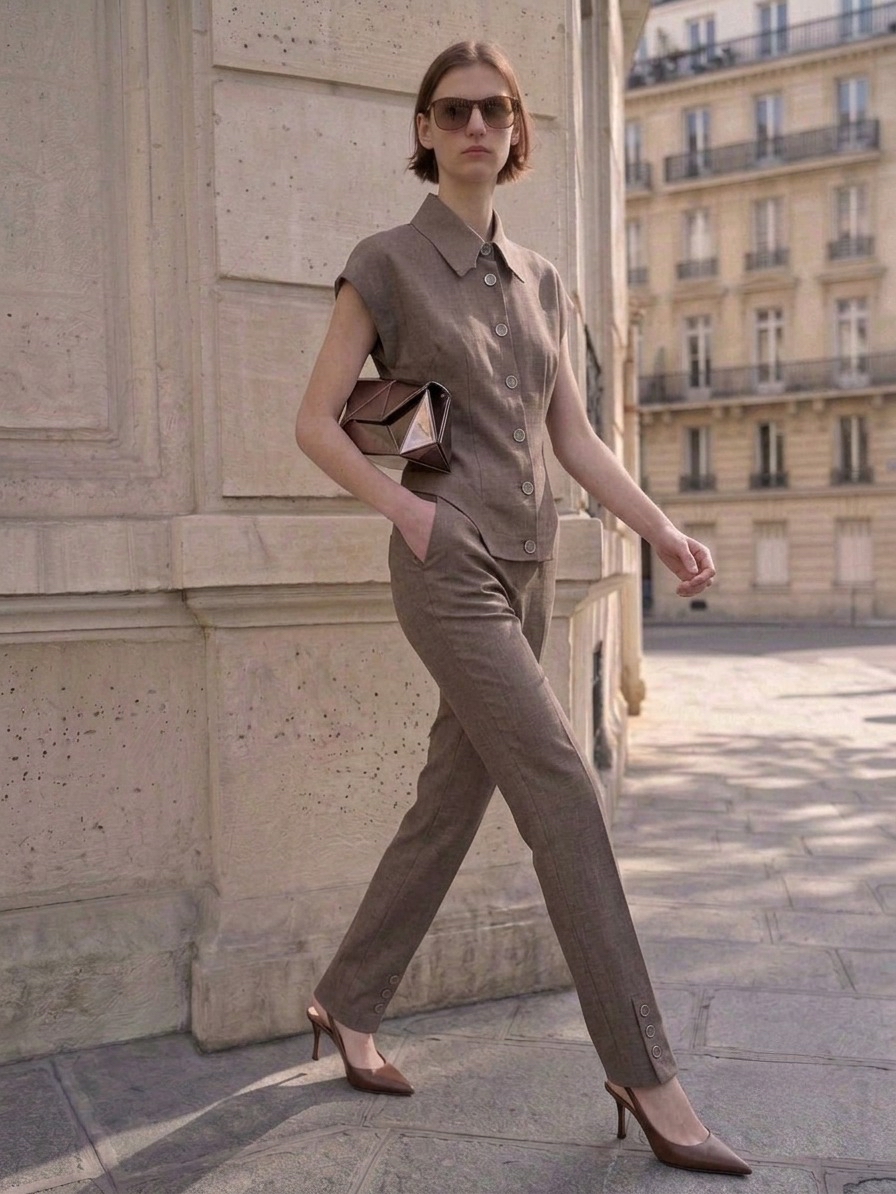 E8268BB Parisian Tailored Top