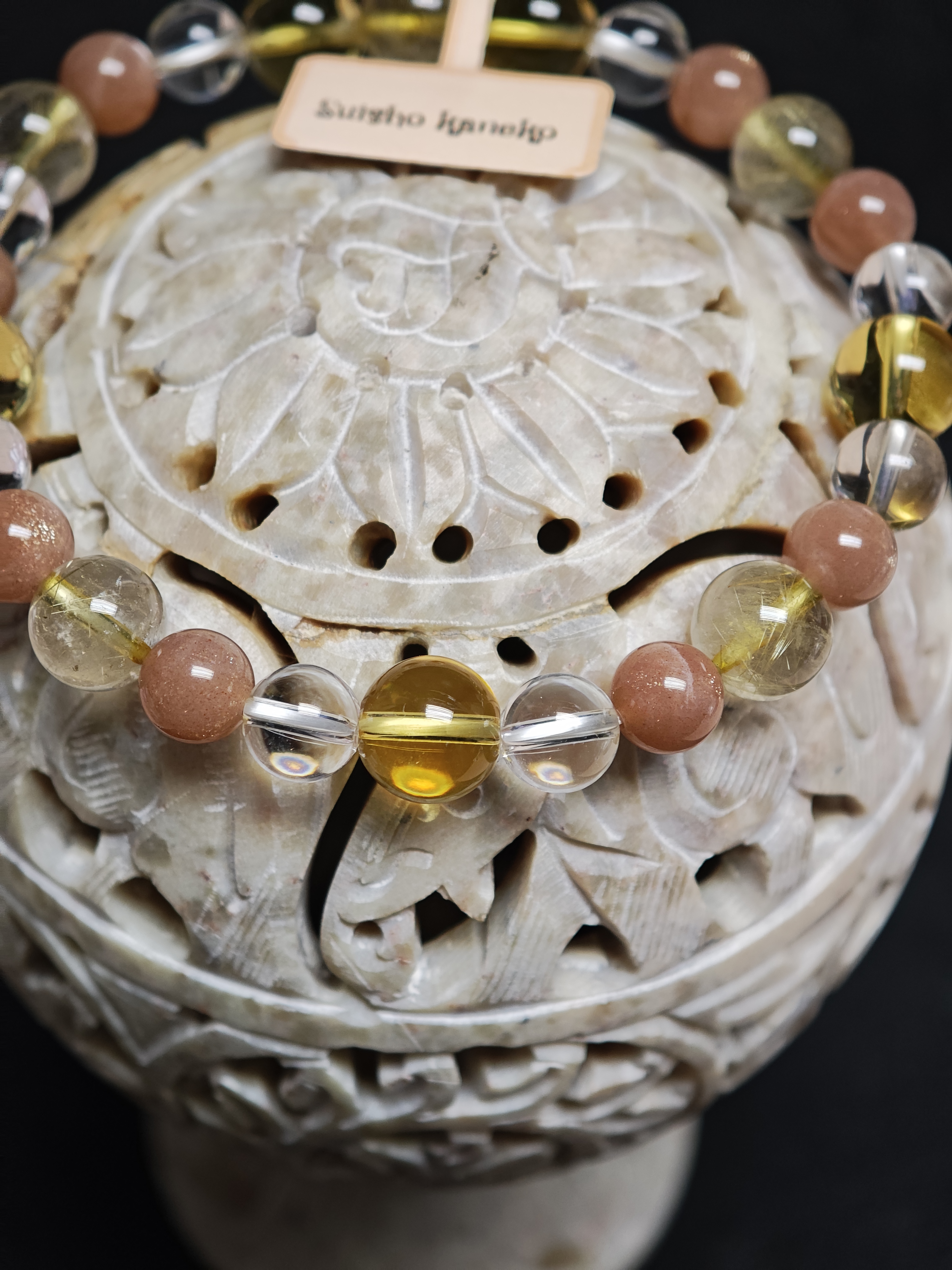 ✨新品DIY水晶手串✨✨金髮晶🔸黃水晶✨白水晶🔸金沙太陽✨