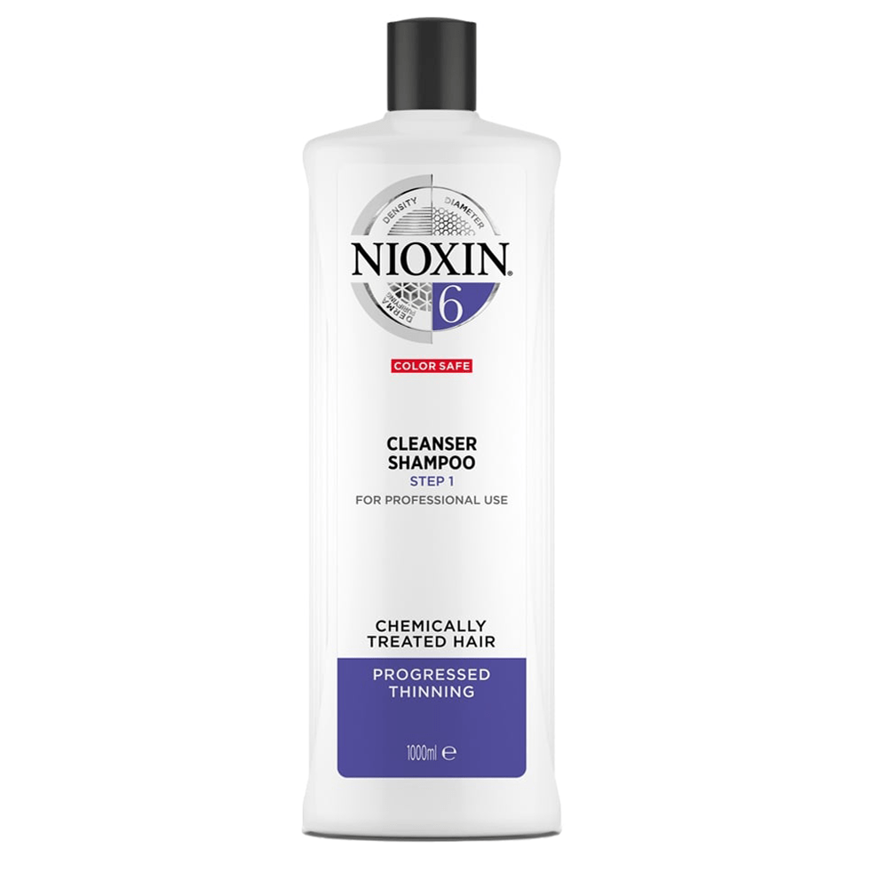 NIOXIN System 6 Cleanser Shampoo 6號防脫髮洗髮水 一般至粗硬及健康/曾電染髮質 顯著稀薄頭髮 1000ml
