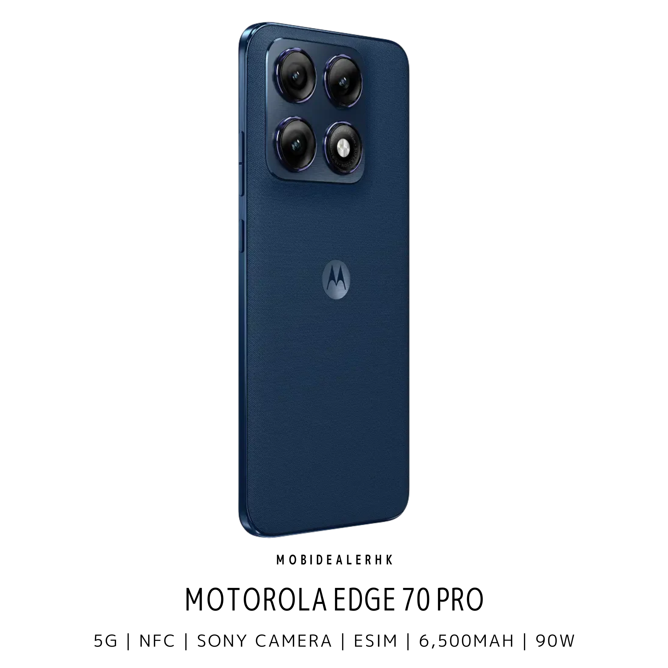Motorola Edge 70 Pro | 5G | 智能手機 | 6500mAh 矽碳大電池 | Sony LYTIA 710 旗艦夜拍鏡頭 | IP68/IP69 雙防護