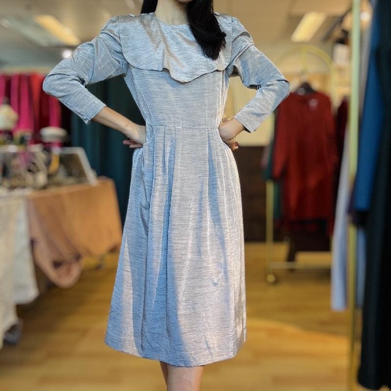 Vintage Japanese Silver Day And Night Dress with Pockets(MT1840-26)