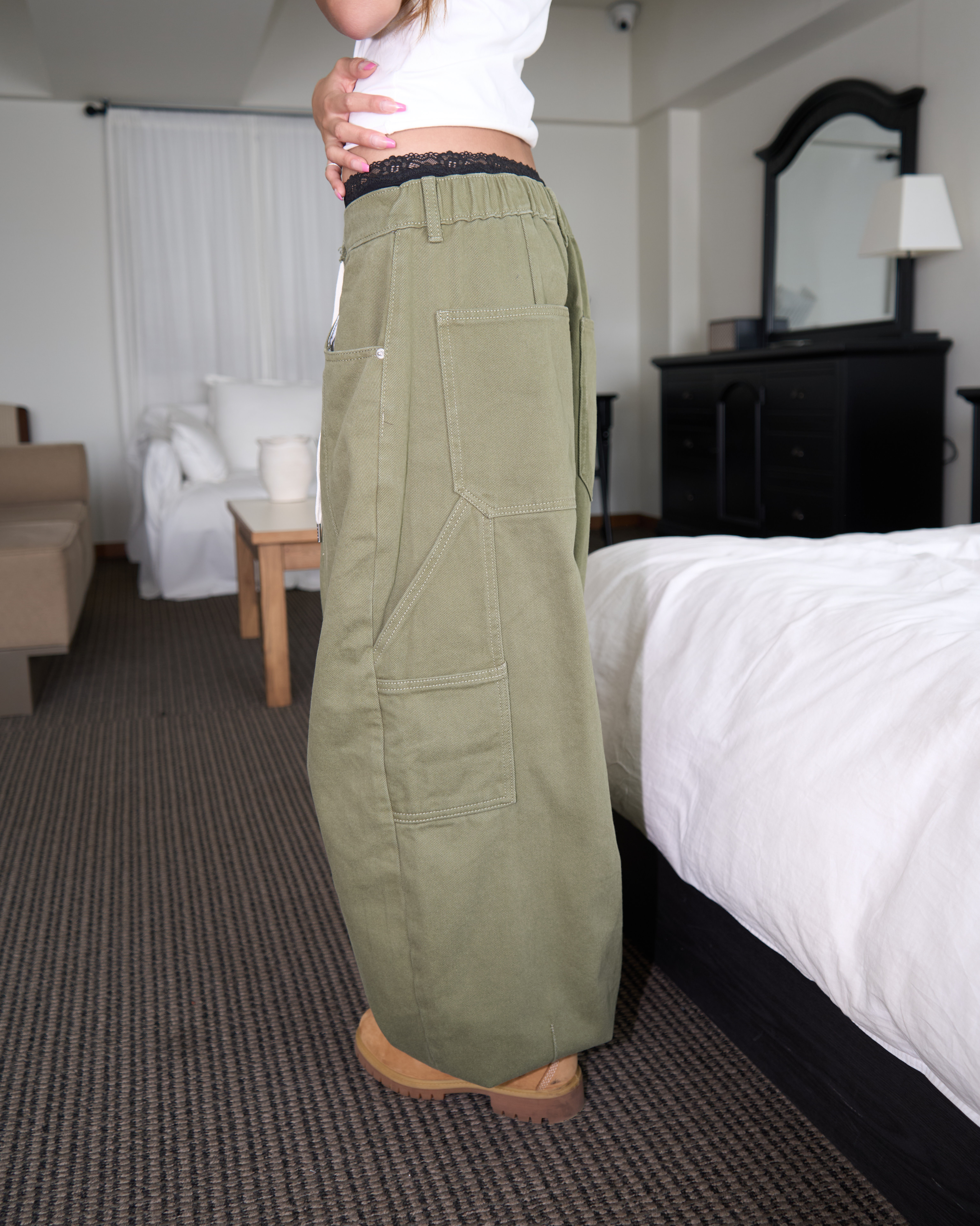 Sido Mega Wide Carpenter Cotton Pants(Unisex)