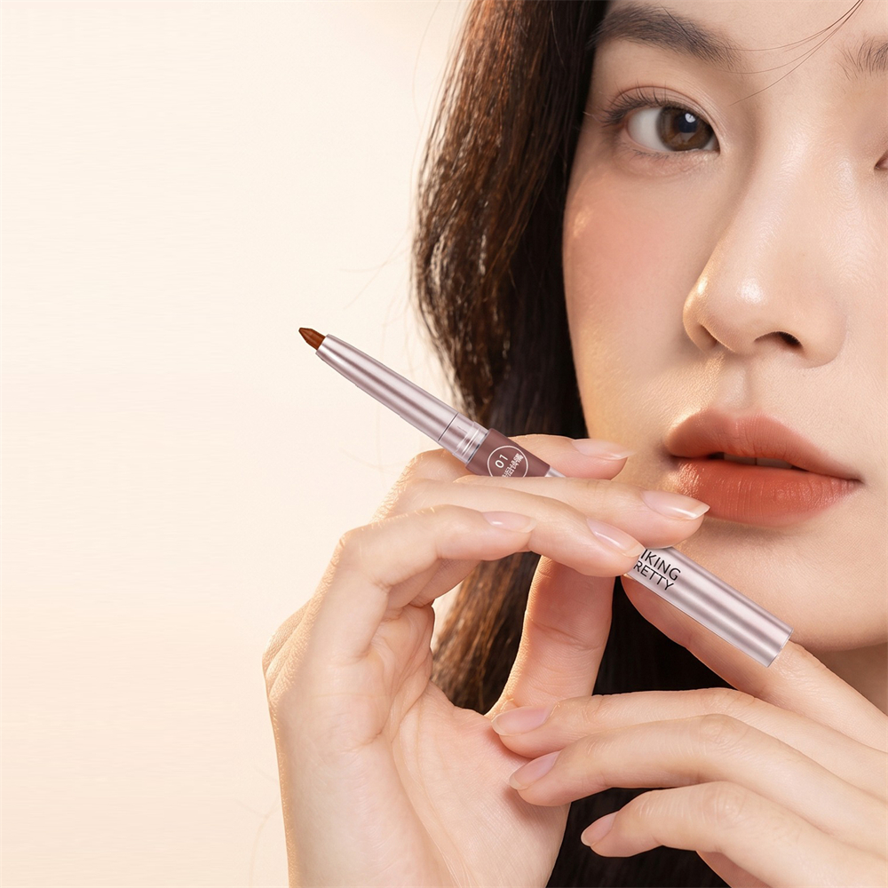 旋轉口紅筆 唇線勾線筆 防水唇膏筆 腮紅 [平行進口] HK2773