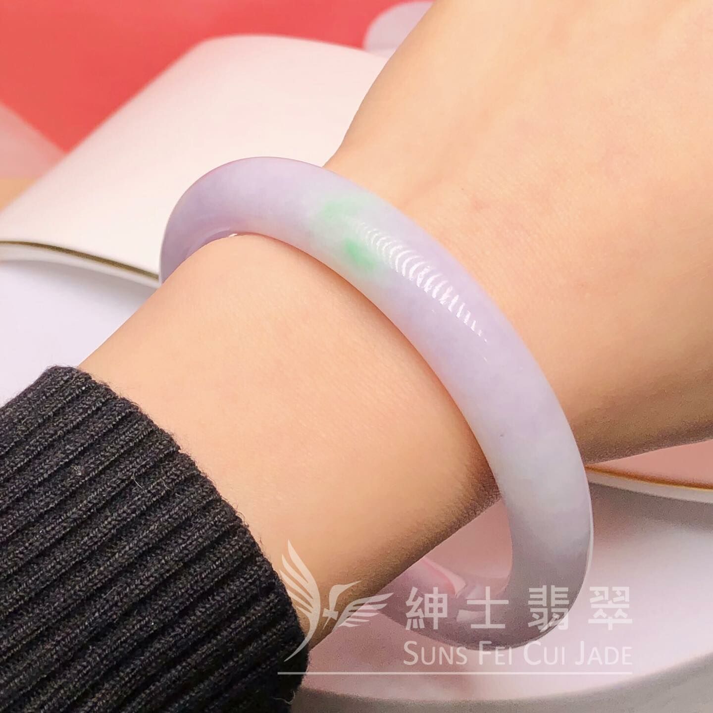 會卡藍紫飄翠福鐲60.5mm