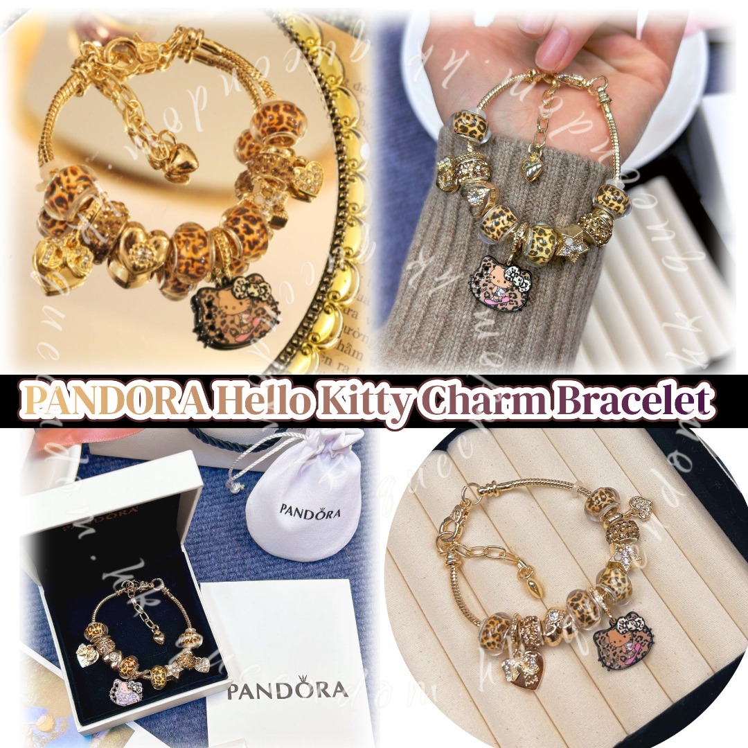 PANDORA Hello Kitty Charm Bracelet 手鏈 連禮盒