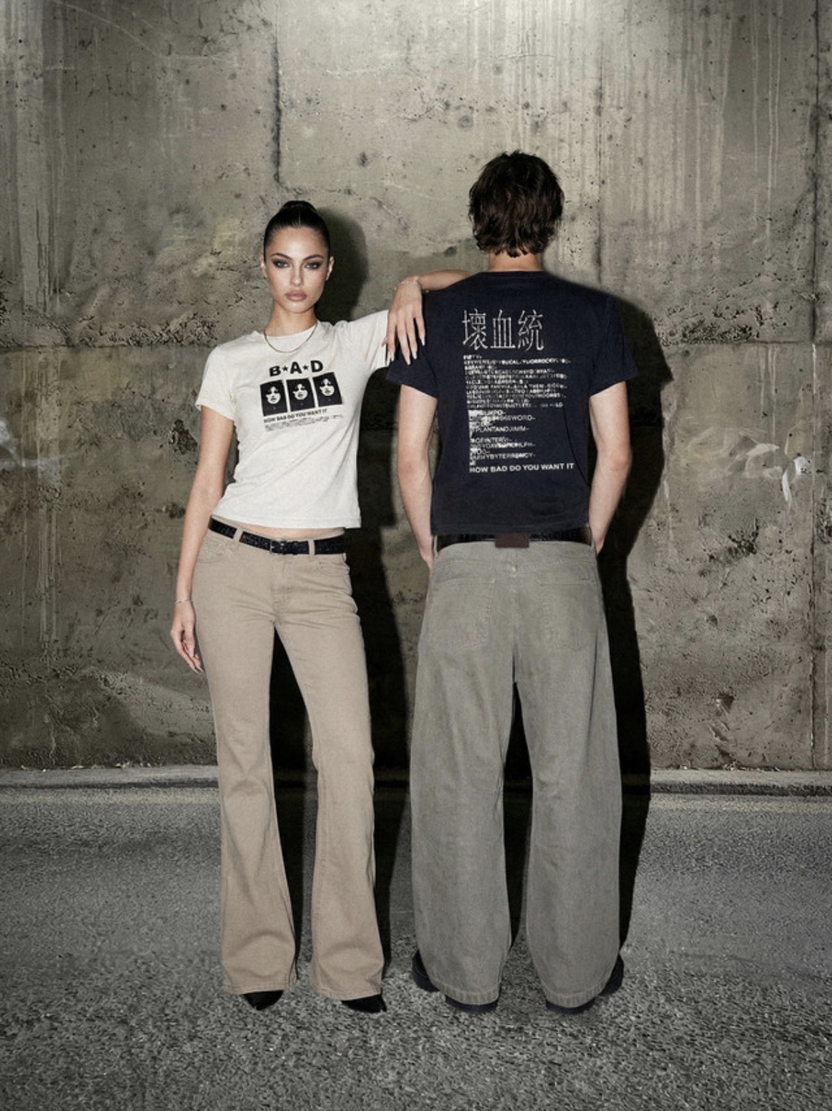 BADBLOOD [w-tee26-138] B.A.D. Short Sleeve T-Shirt - White