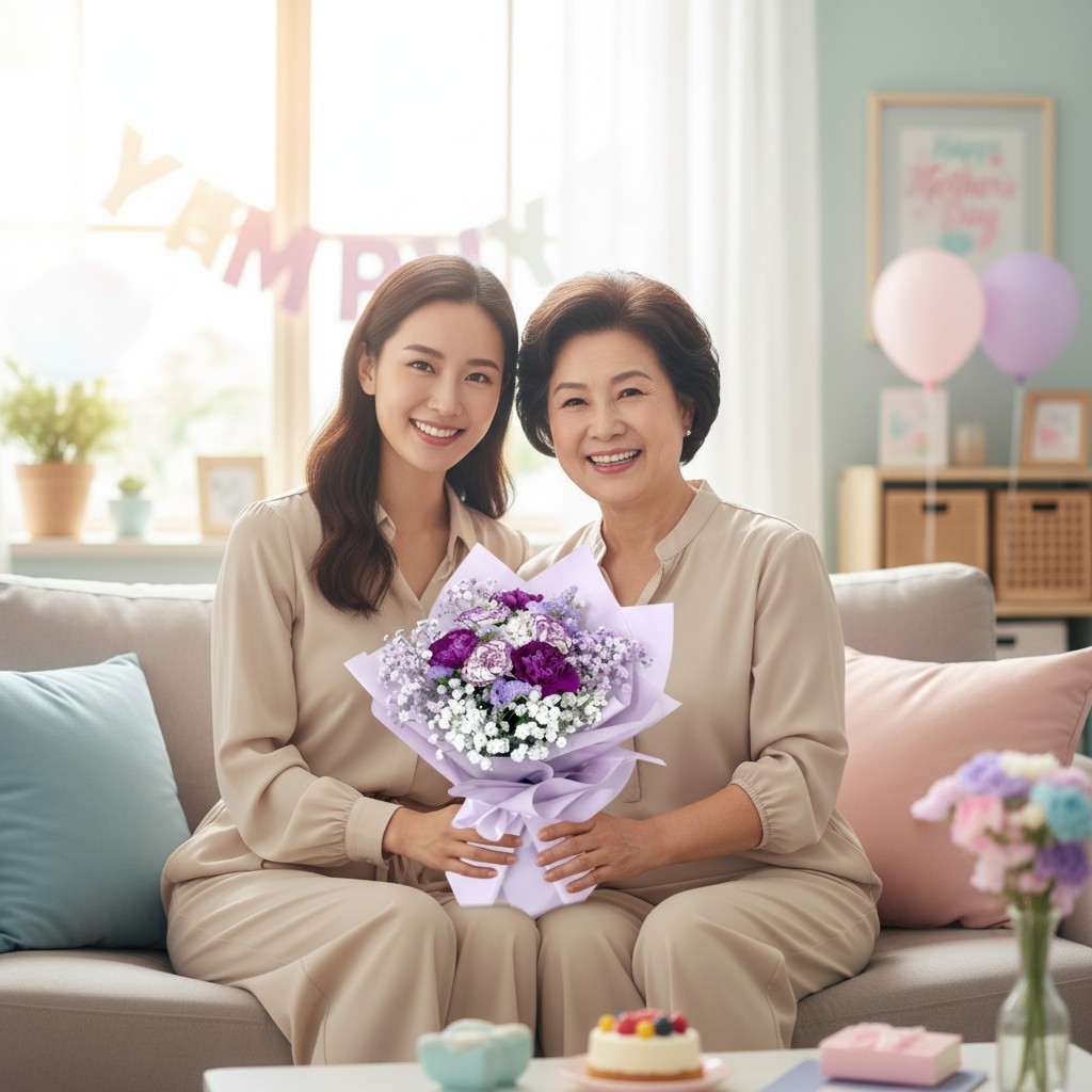  👉🏻鮮👈🏻花紫 + 紫色康乃馨 6支 9支 11支 18支