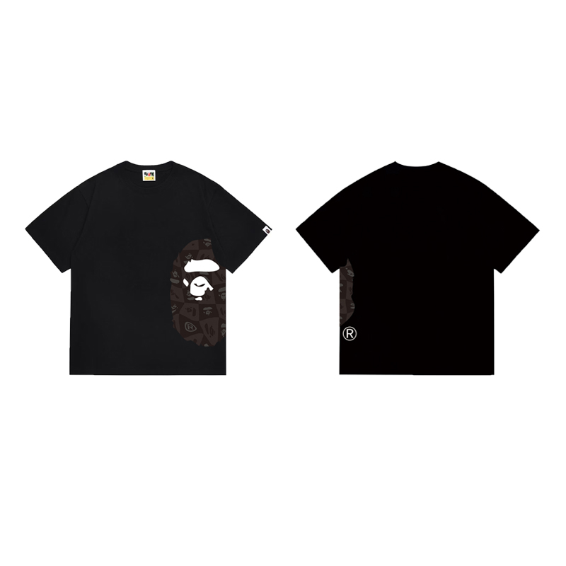 Bape Distortion Side Big Ape Head Tee