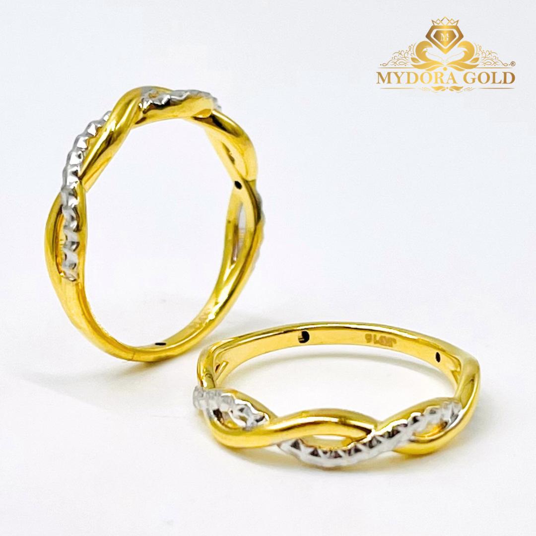 MYDORA Cincin Cross Wave Minimalist (5G) l EMAS 916/22K