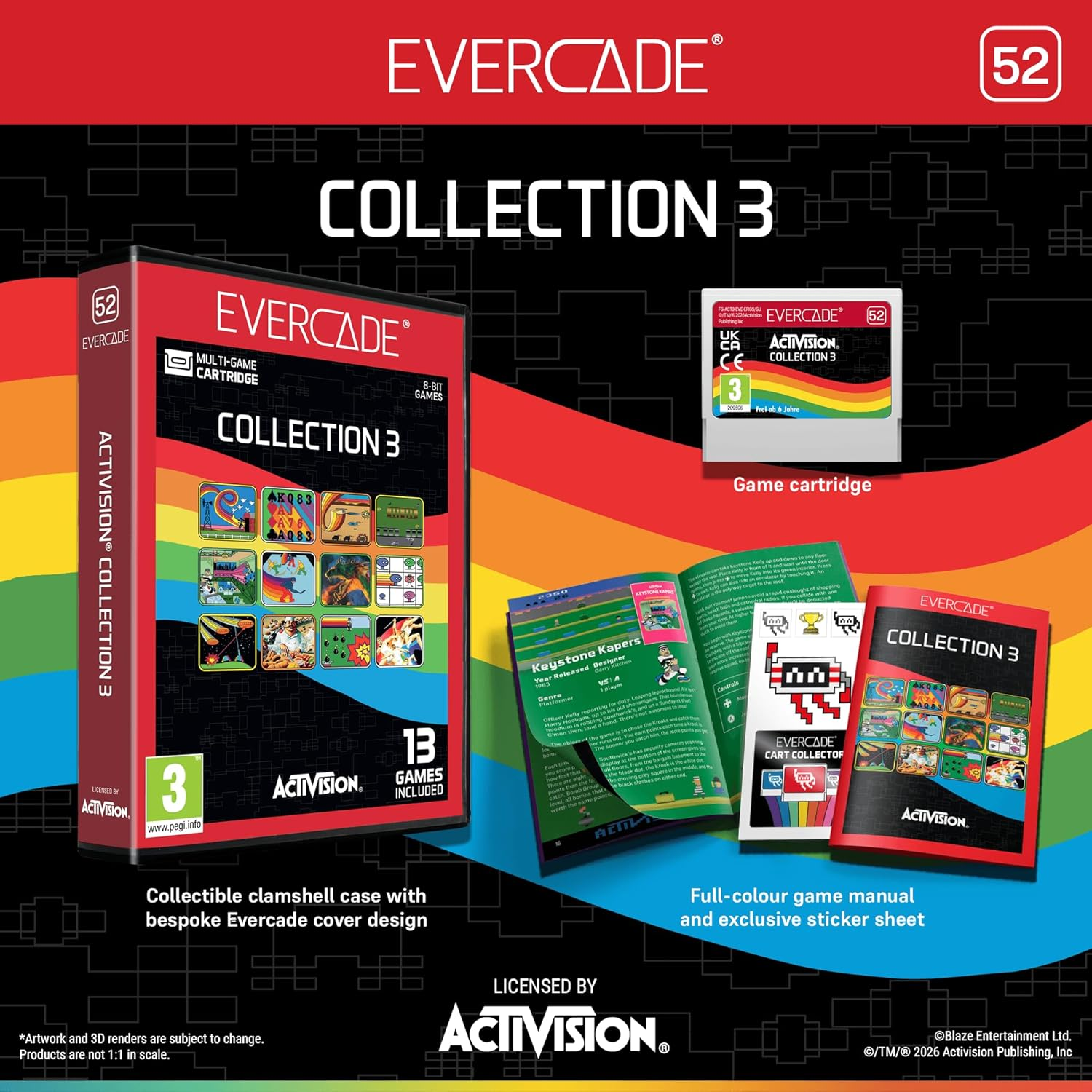 【預售 26年6月29 】Evercade Activision Collection 3 (R52) RETRO-0075