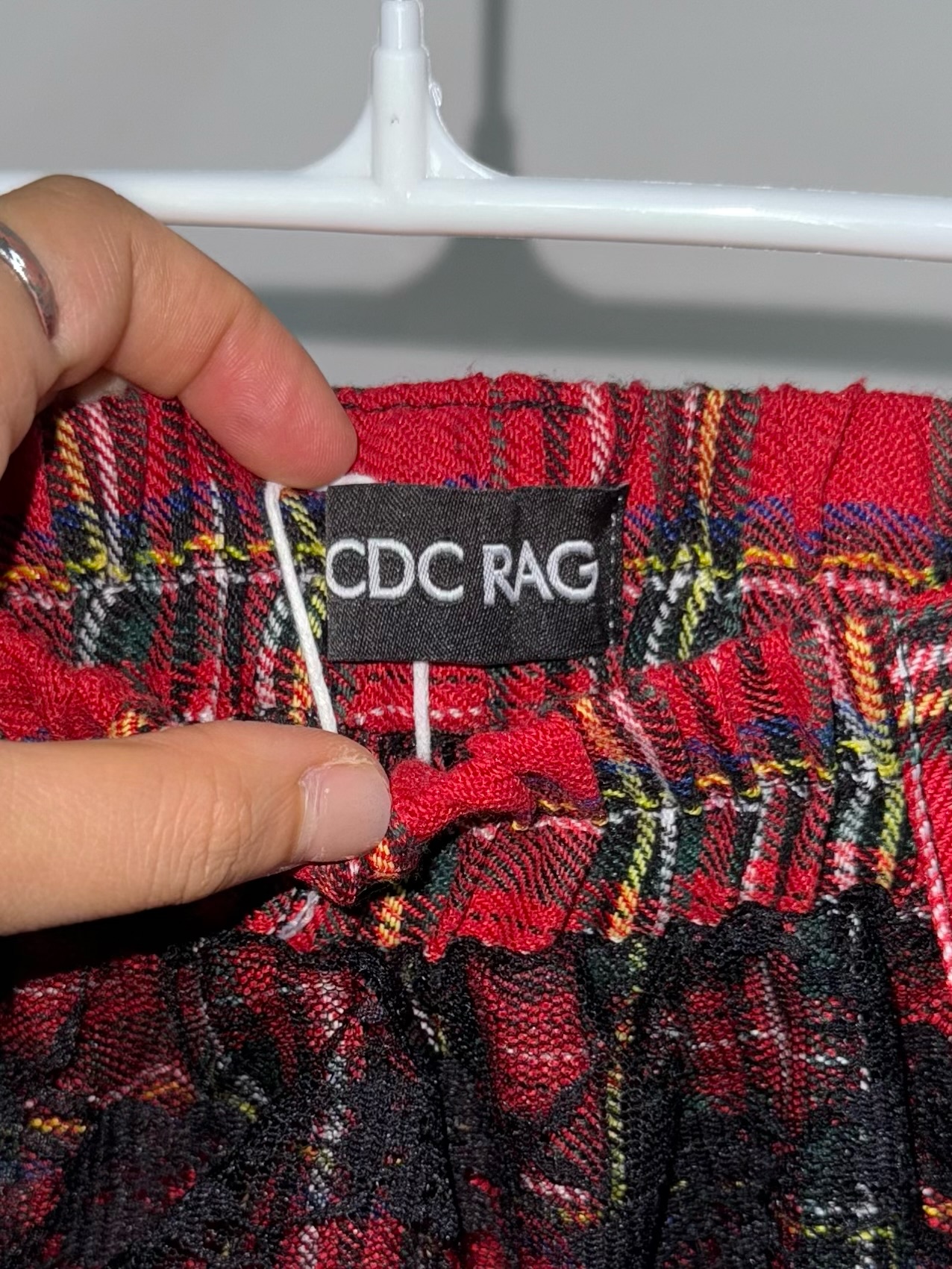 Rebel Tartan Lace-Layered Punk Skirt