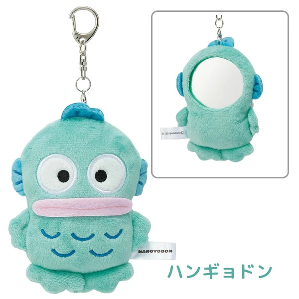 日本 Skater Sanrio 角色 毛絨鏡 吊飾