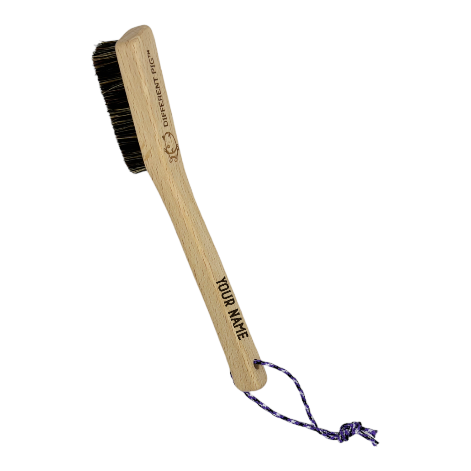 【來字刻名】𝗗𝗜𝗙𝗙𝗘𝗥𝗘𝗡𝗧 𝗣𝗜𝗚™ Piglet brush with name carving 刻名小豬掃連掛繩