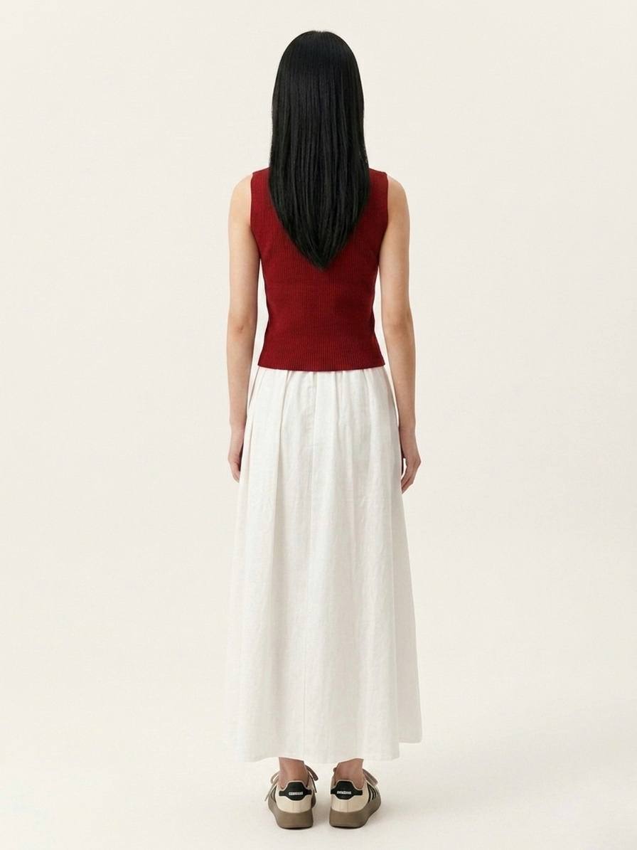 W9118 - A-line Maxi Skirt