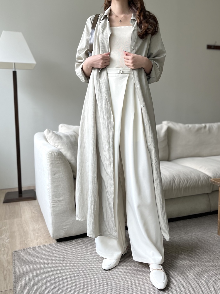 Asymmetric Wrap-Line Slacks (Ivory)