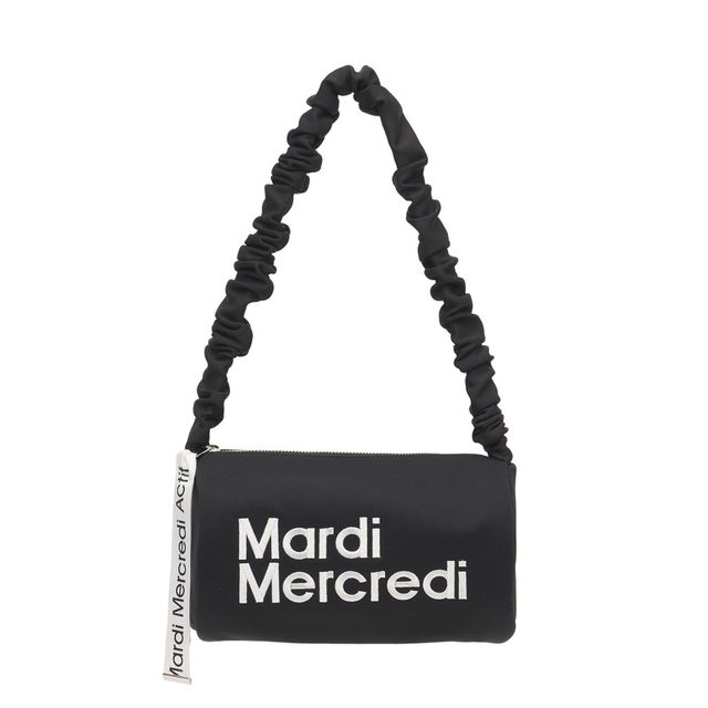 ●Mardi Mercredi●Actif/NEOPRENE SHOULDER BAG CYLINDER_BLACK Mardi mercredi NEOPRENE SHOULDER BAG CYLINDER_BLACK IVORY