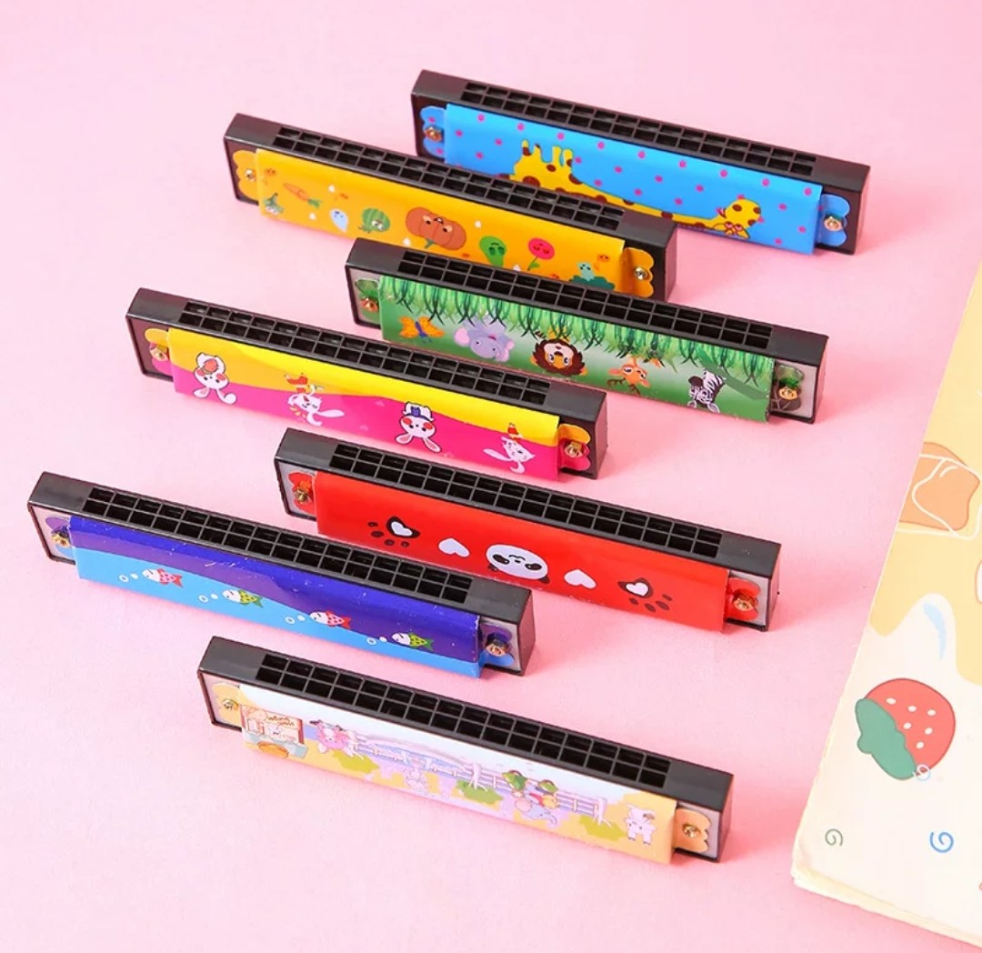 小玩具- 口琴雙排16孔金屬 (T553) 🚛 送貨方式請選(3)