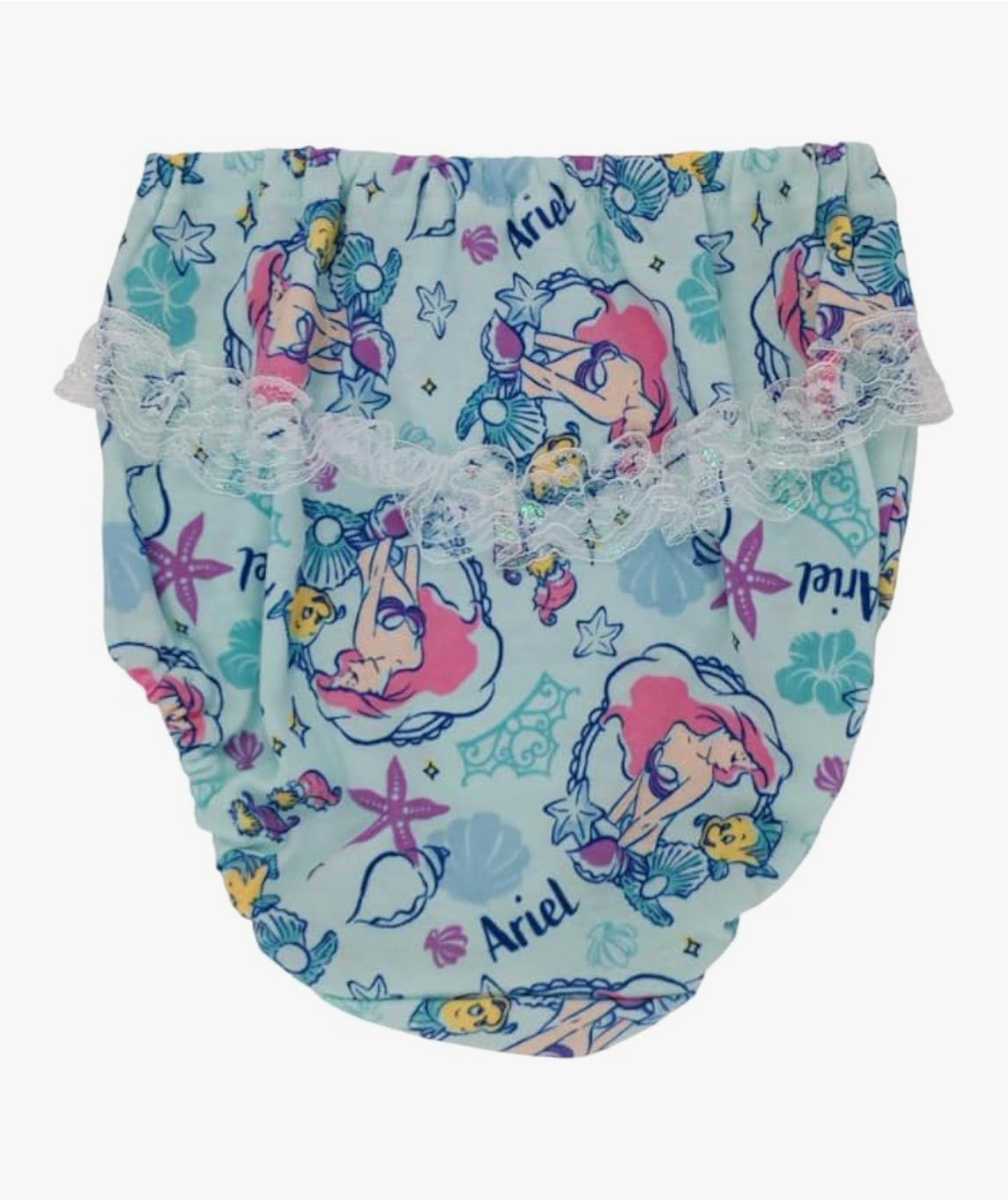 🇯🇵預訂 日本直送🇯🇵美人魚人物滿印絲帶蕾絲女童內褲兩件套裝