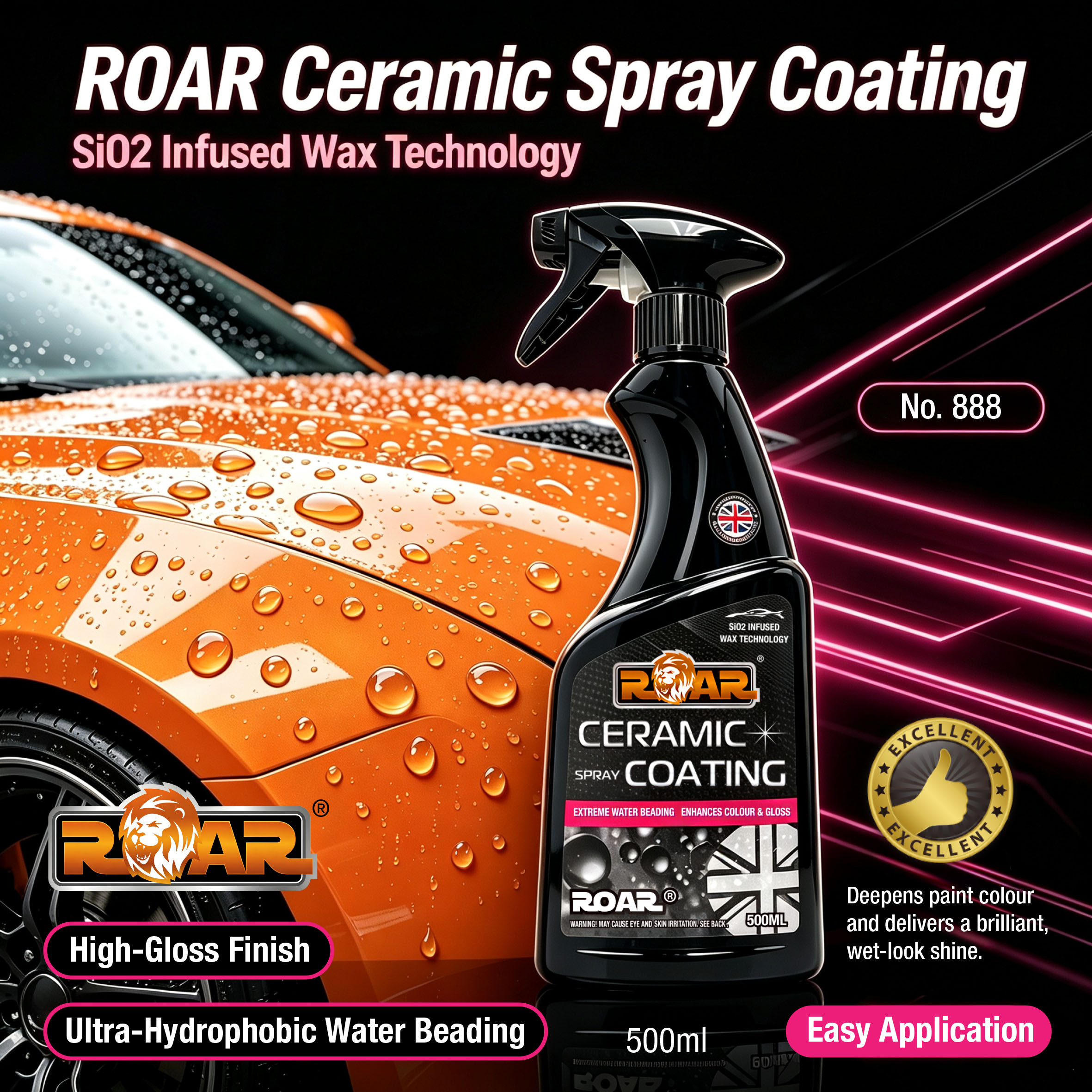 ROAR 陶瓷合成鍍膜噴霧 500ml 