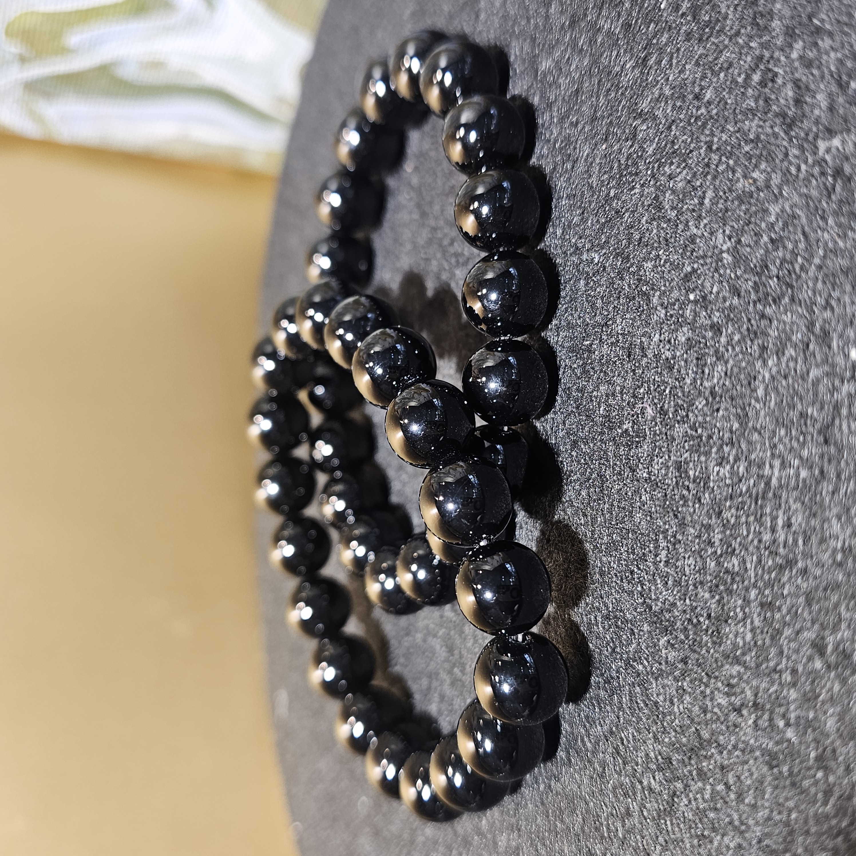 黑瑪瑙手串(Black Agate)