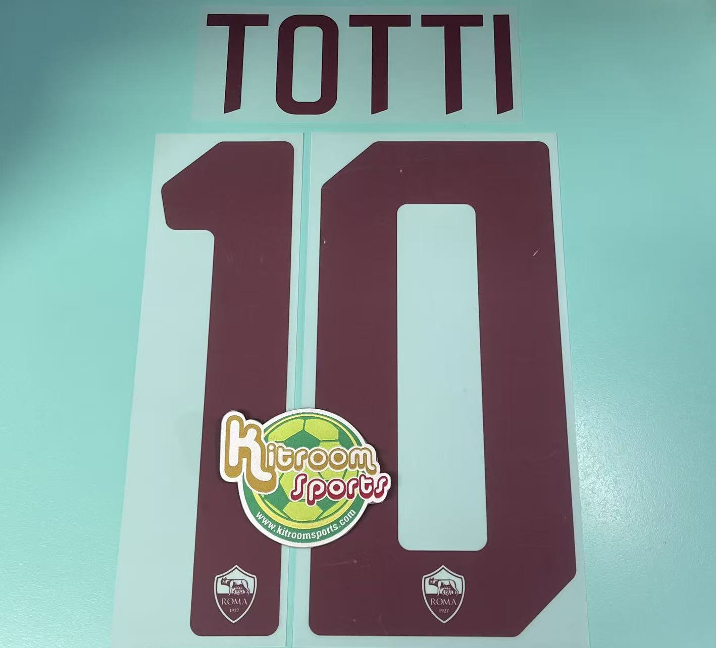 2017-18 Roma Away Nameset #10 TOTTI