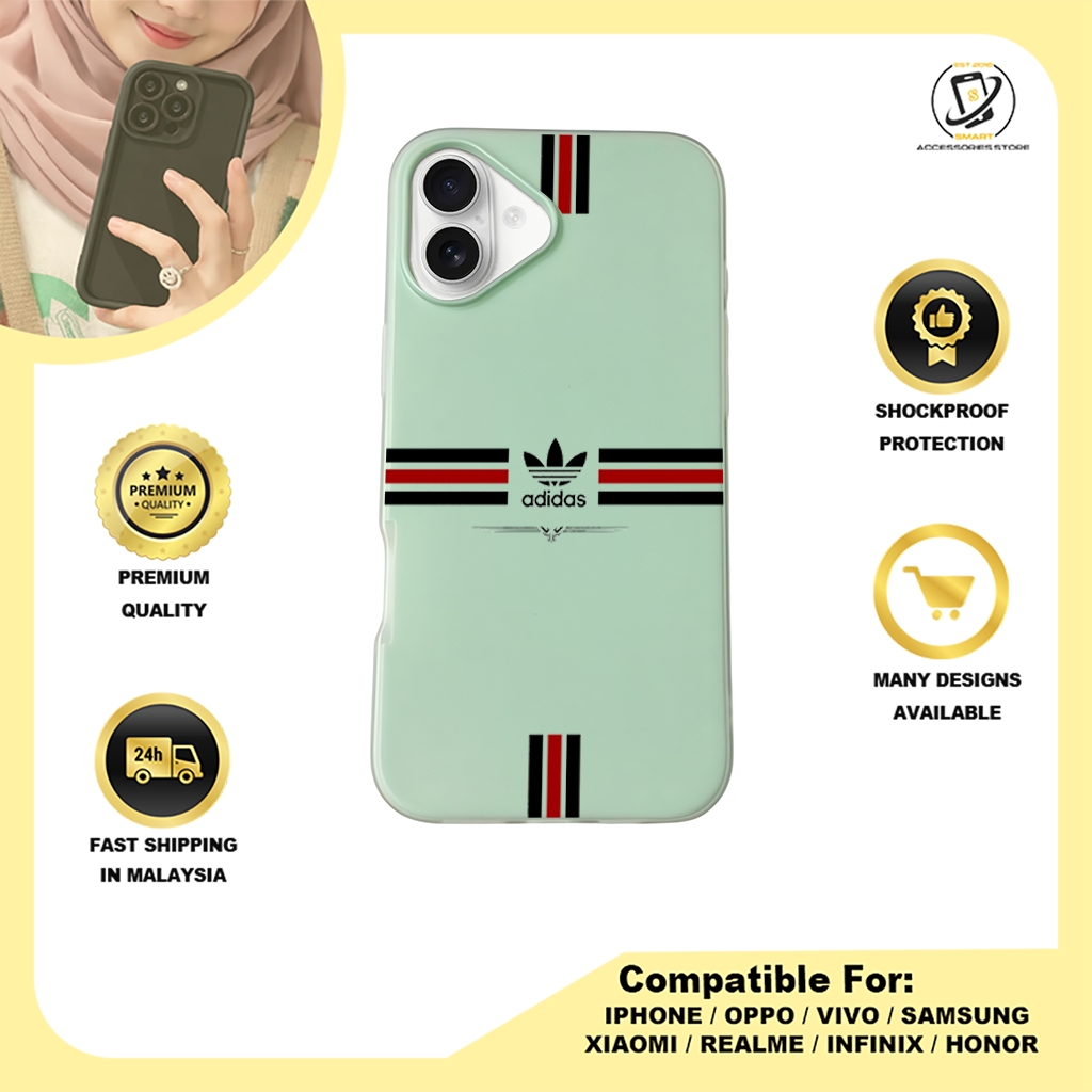 JELLY CASE PHONE FOR IPHONE - DESIGN ADIDAS B