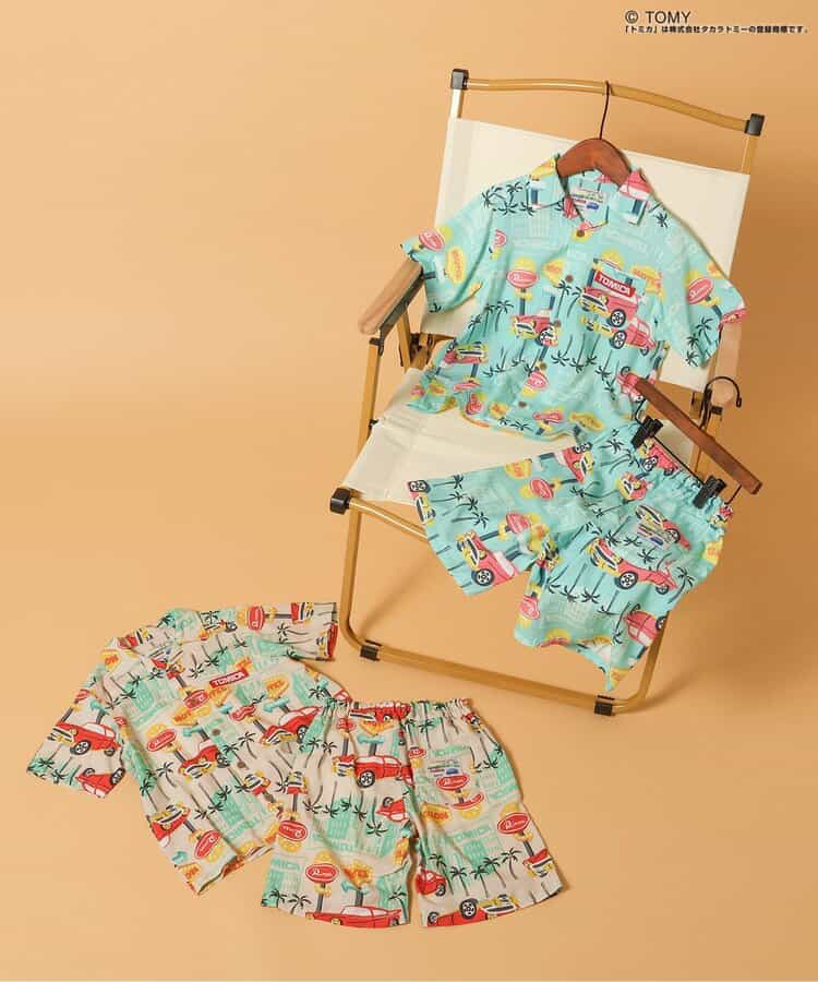 🇯🇵預訂 日本直送🇯🇵Breeze x Tomica系列兩色椰樹車車滿印夏威夷襯衫
