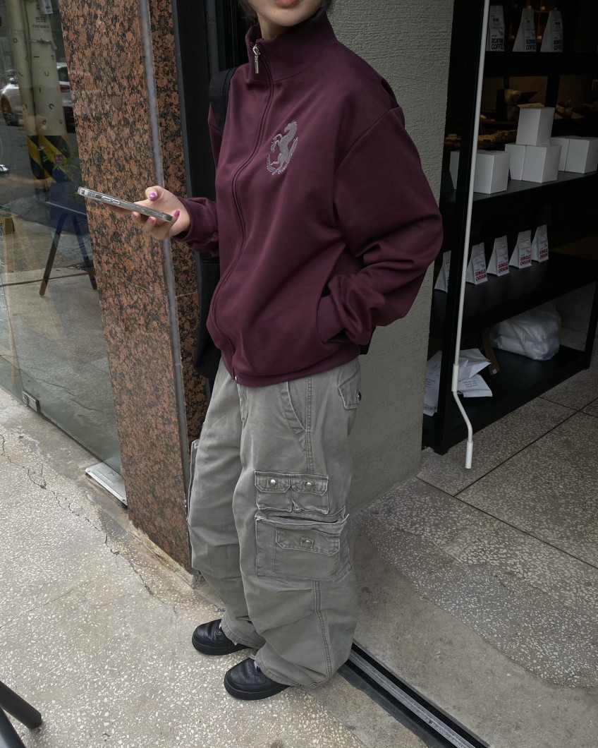 Cotton Wide-Leg Cargo Pants(Unisex)