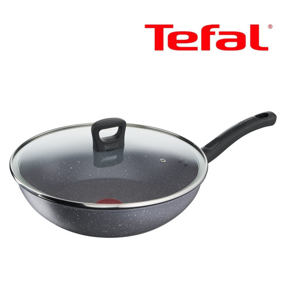 Tefal特福28厘米易潔炒鍋連蓋(電磁爐適用)G13416