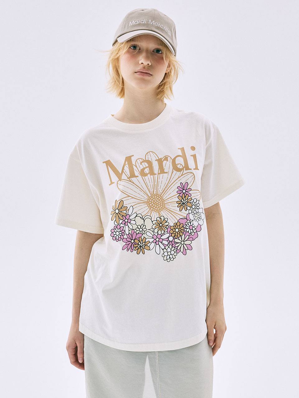 MD64 MARDI: Tshirt Flowermardi Jardin