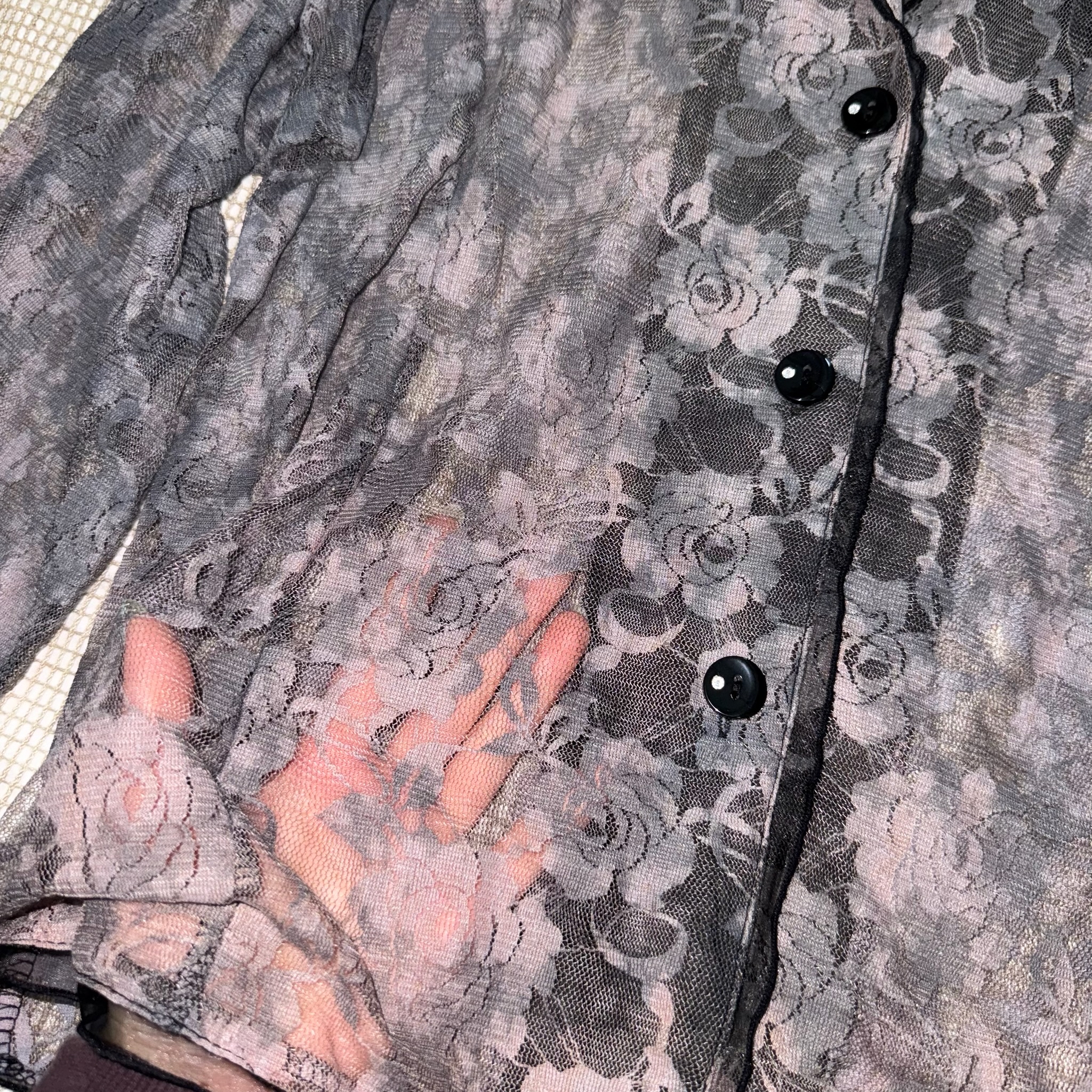 Vintage Rose Young Sin Lace Blazer