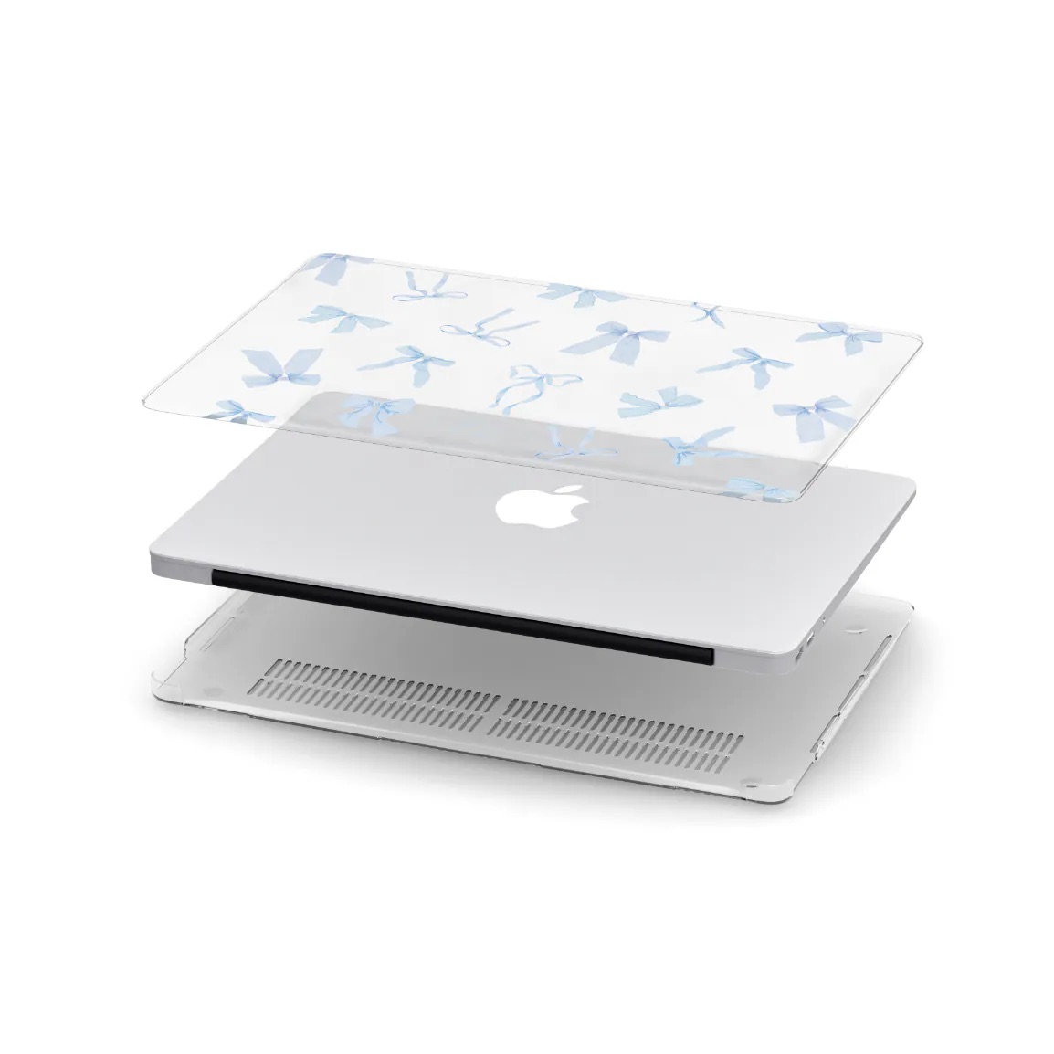 【The French Candy Floss *BLUE*】Transparent MacBook Protective Case