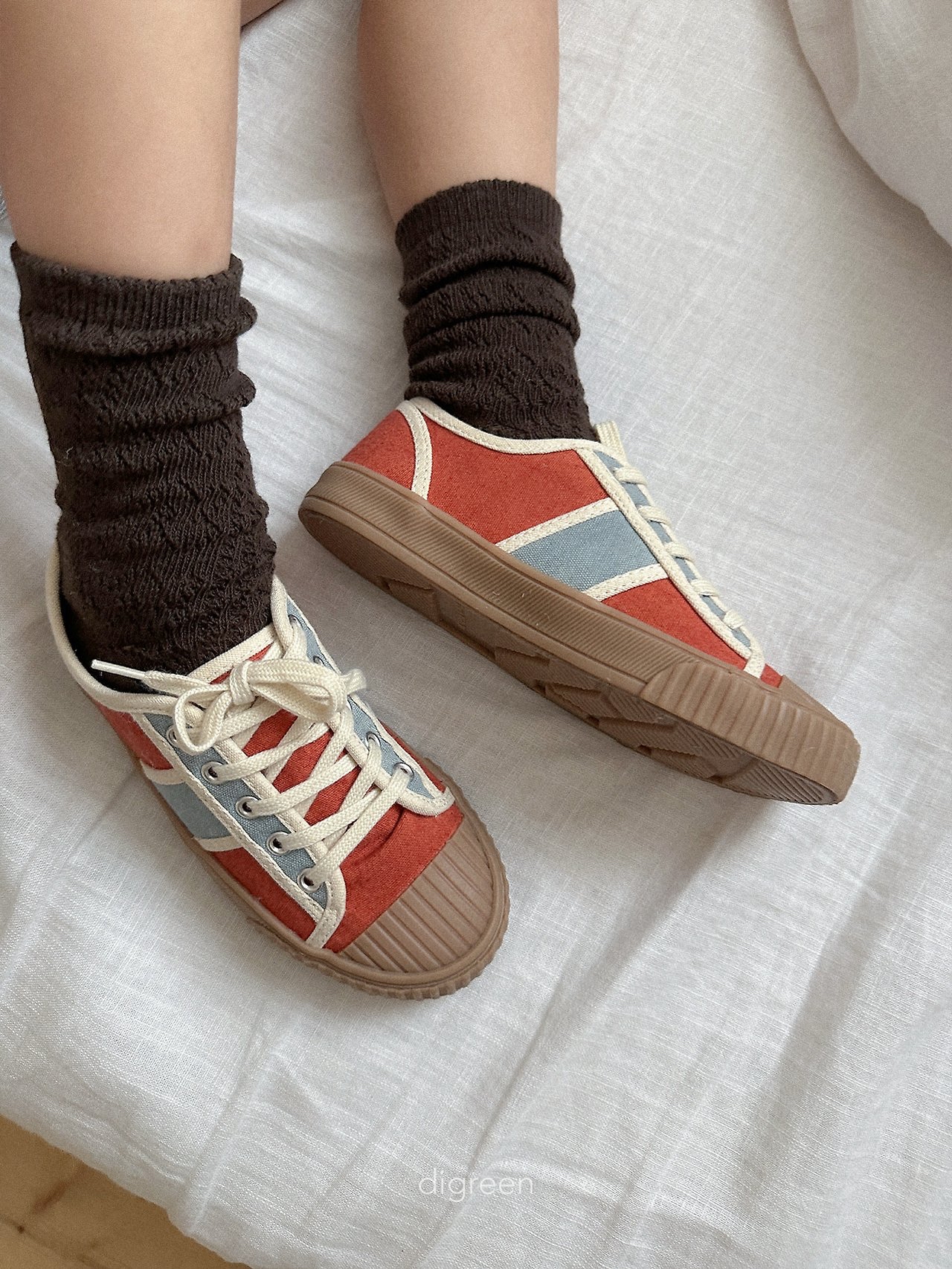 Digreen | eyelet sock set of 3