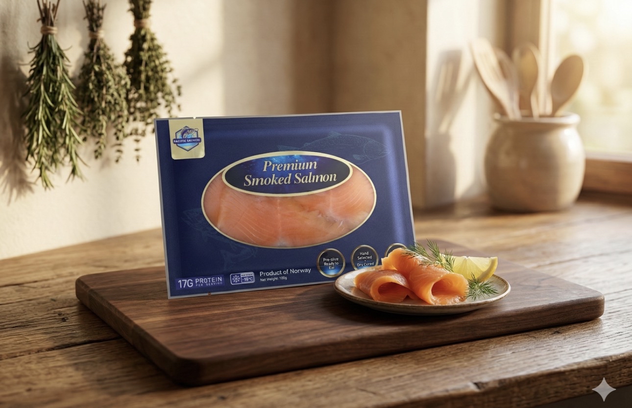 挪威煙燻三文魚切片（淨重：400g）