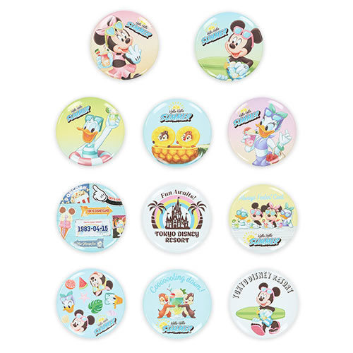 【預訂】TDR Hello Hello SUMMER! - 隨機襟章 (2p)