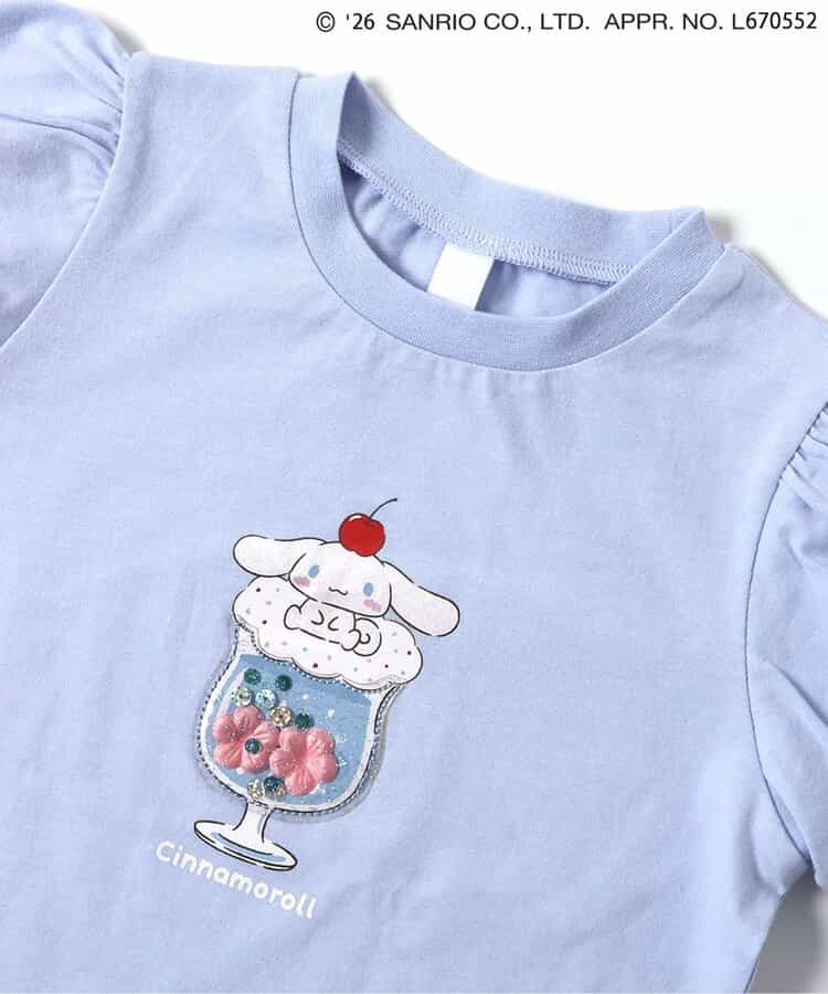 🇯🇵預訂 日本直送🇯🇵Apres les cours x Sanrio系列六色人物刺繡貼花泡泡袖上衣