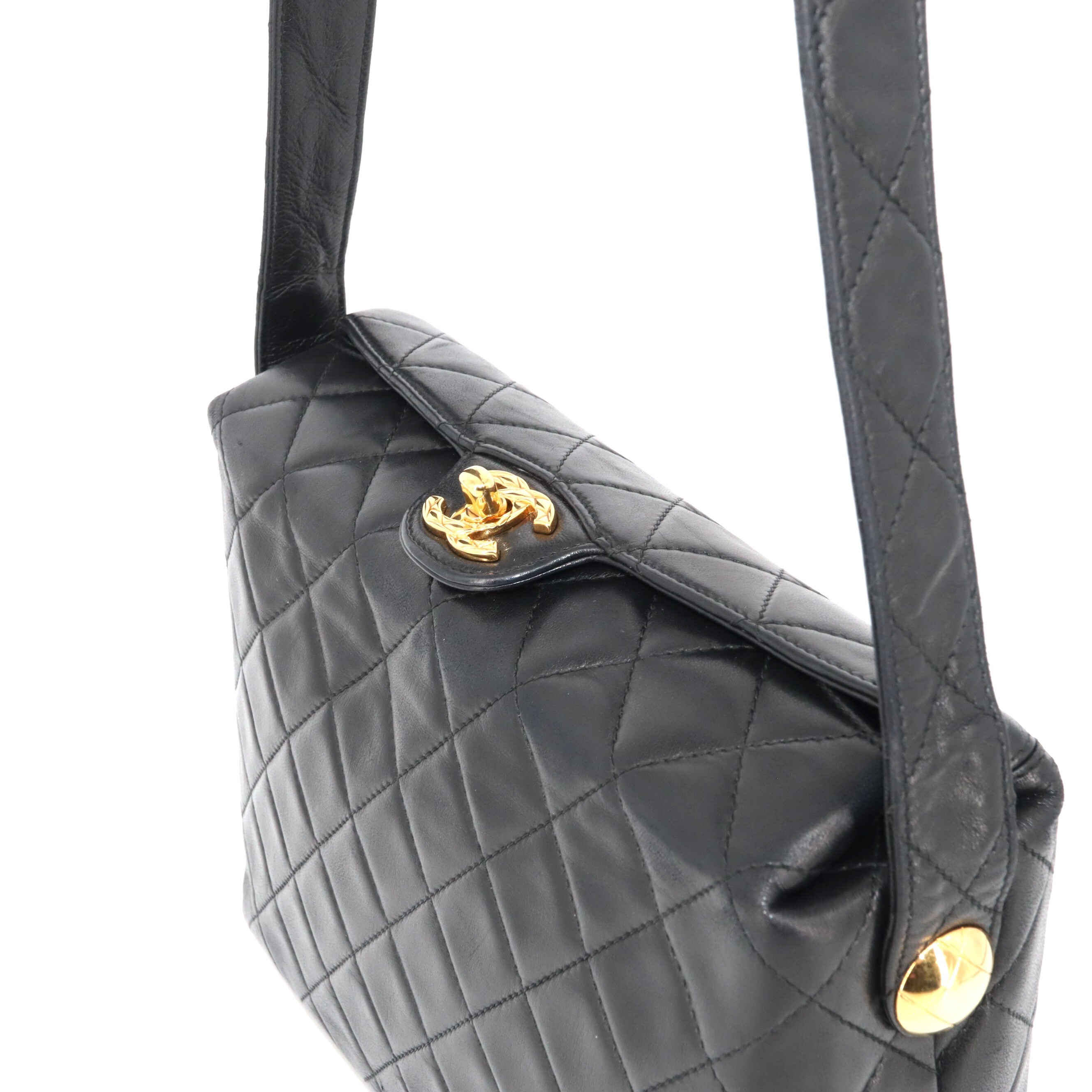 Chanel Coco Mark Matelasse Lambskin Turn Lock Crossbody Bag