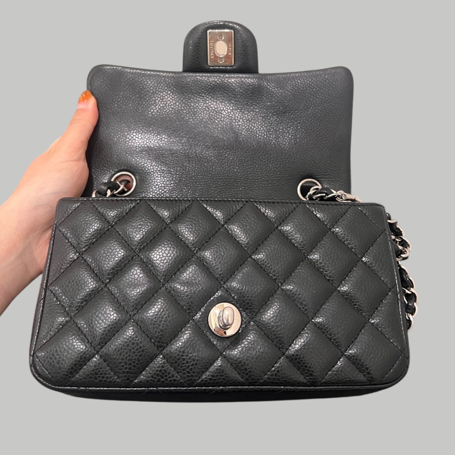 Chanel Caviar 20cm 銀扣