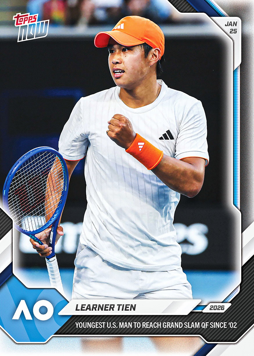 Learner Tien RC - 2026 Tennis Topps NOW® #3 Australian Open 八強新人卡｜PR 881