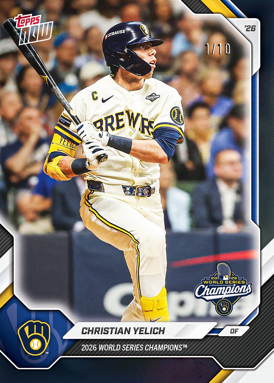 Milwaukee Brewers - 2026 World Series Champions MLB Topps NOW® 15-Card Team Set【團購】