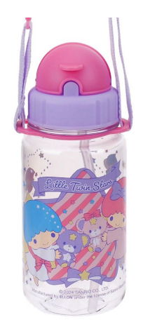 Little Twin Stars 350ml 水樽連飲管及頸繩