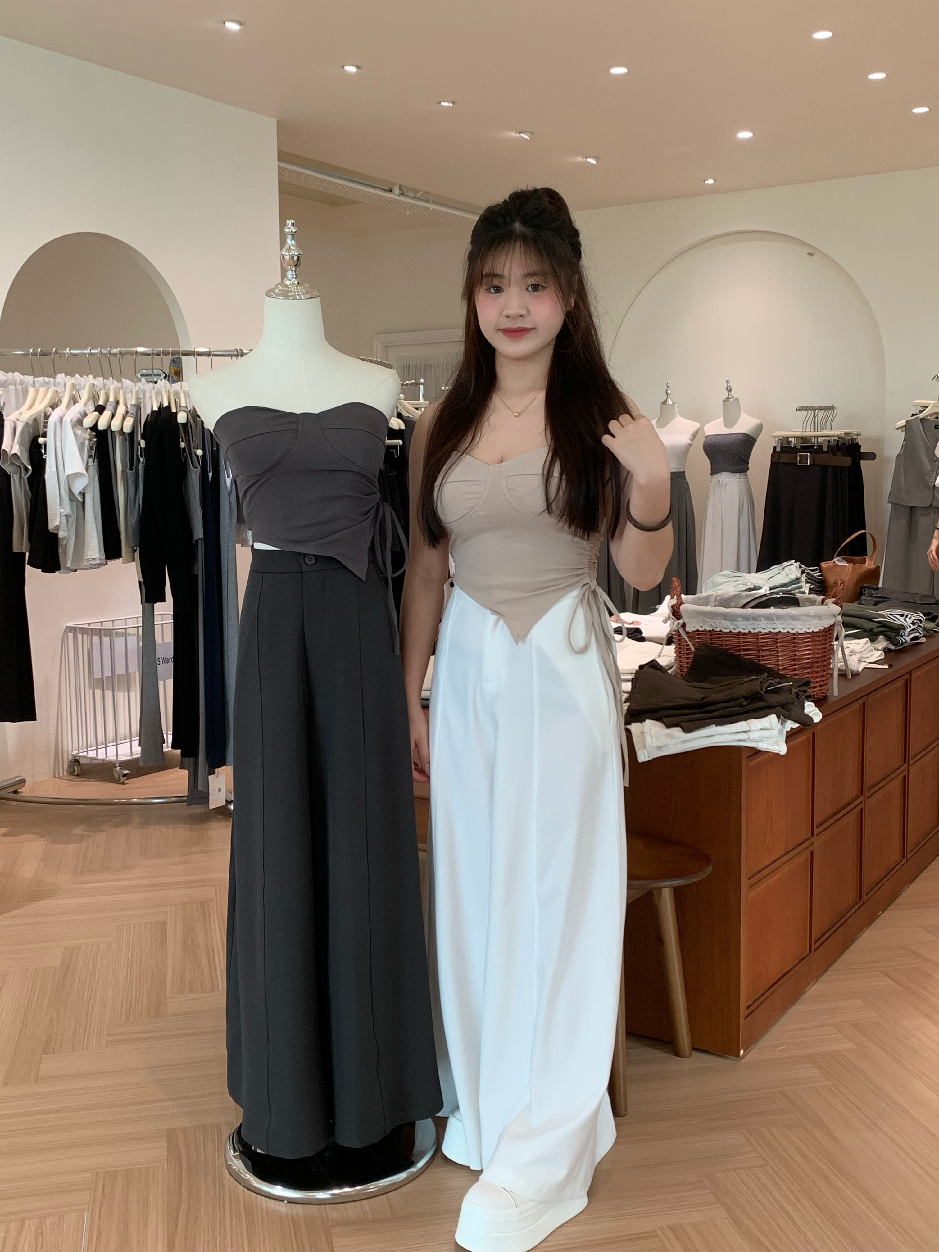 4546 Curve Contour Tube 曲线收束抹胸