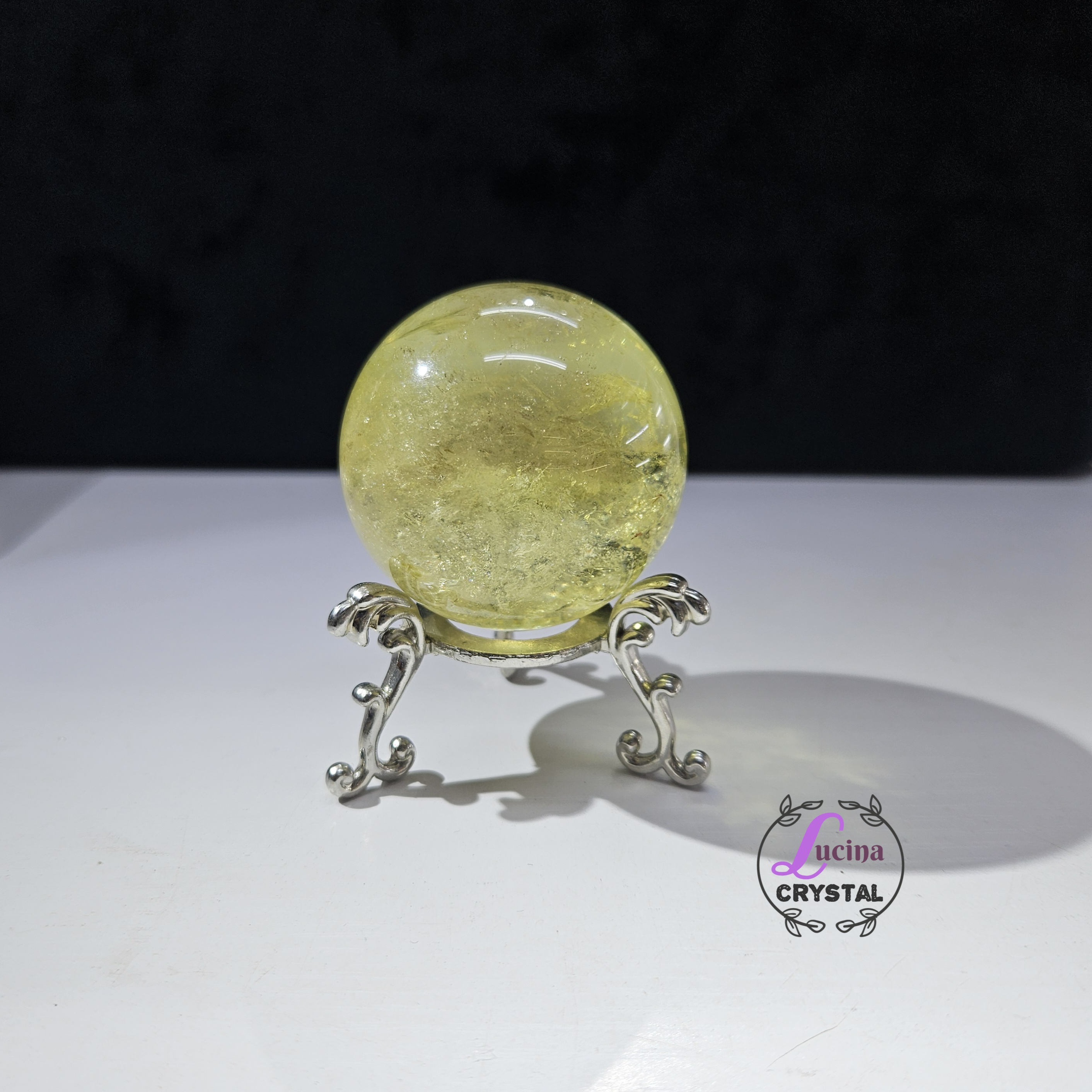 (Co#J330)黃水晶球/Citrine Sphere 
