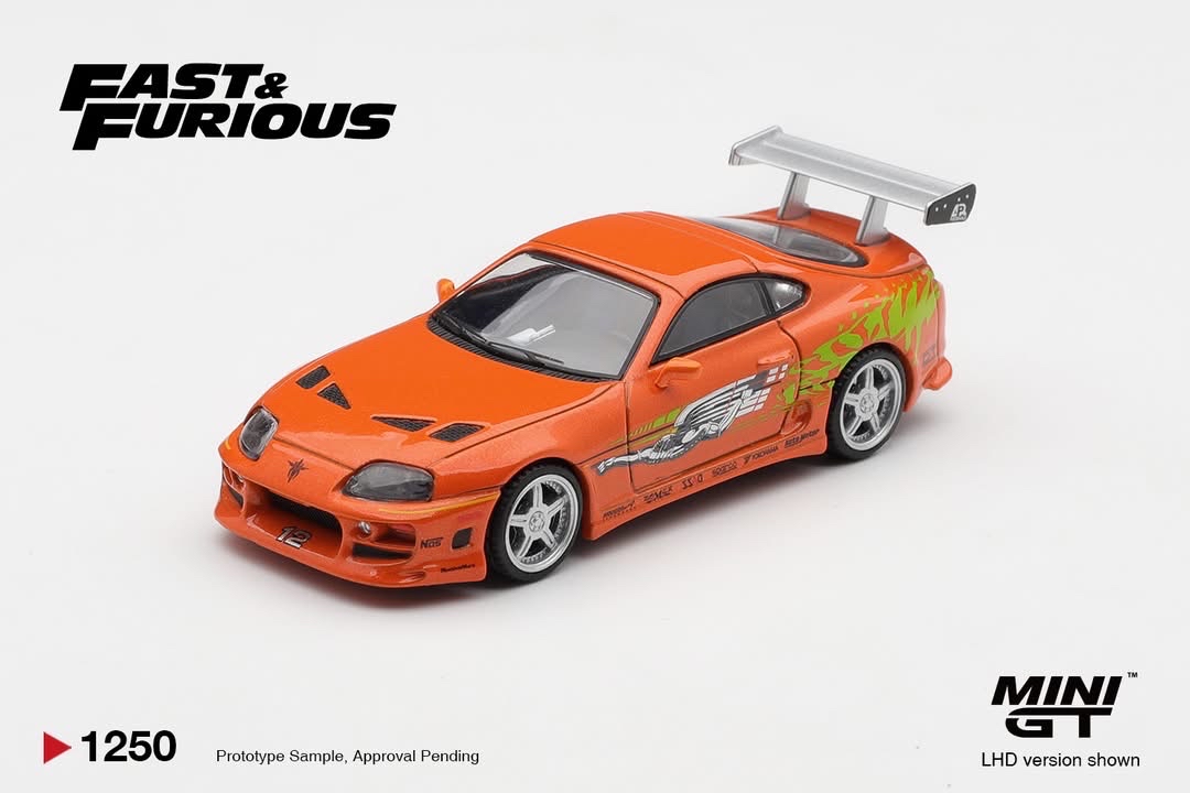 (預訂 Pre Order) Mini GT ( MGT01250-BL) Toyota Supra BOMEX " The Fast and the Furious" Brian O'Conner / Blister Packaging