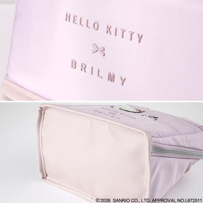 🎀【預訂】 HELLO KITTY × BRILMY 直立式收納包 淡粉紅色版 Kitty