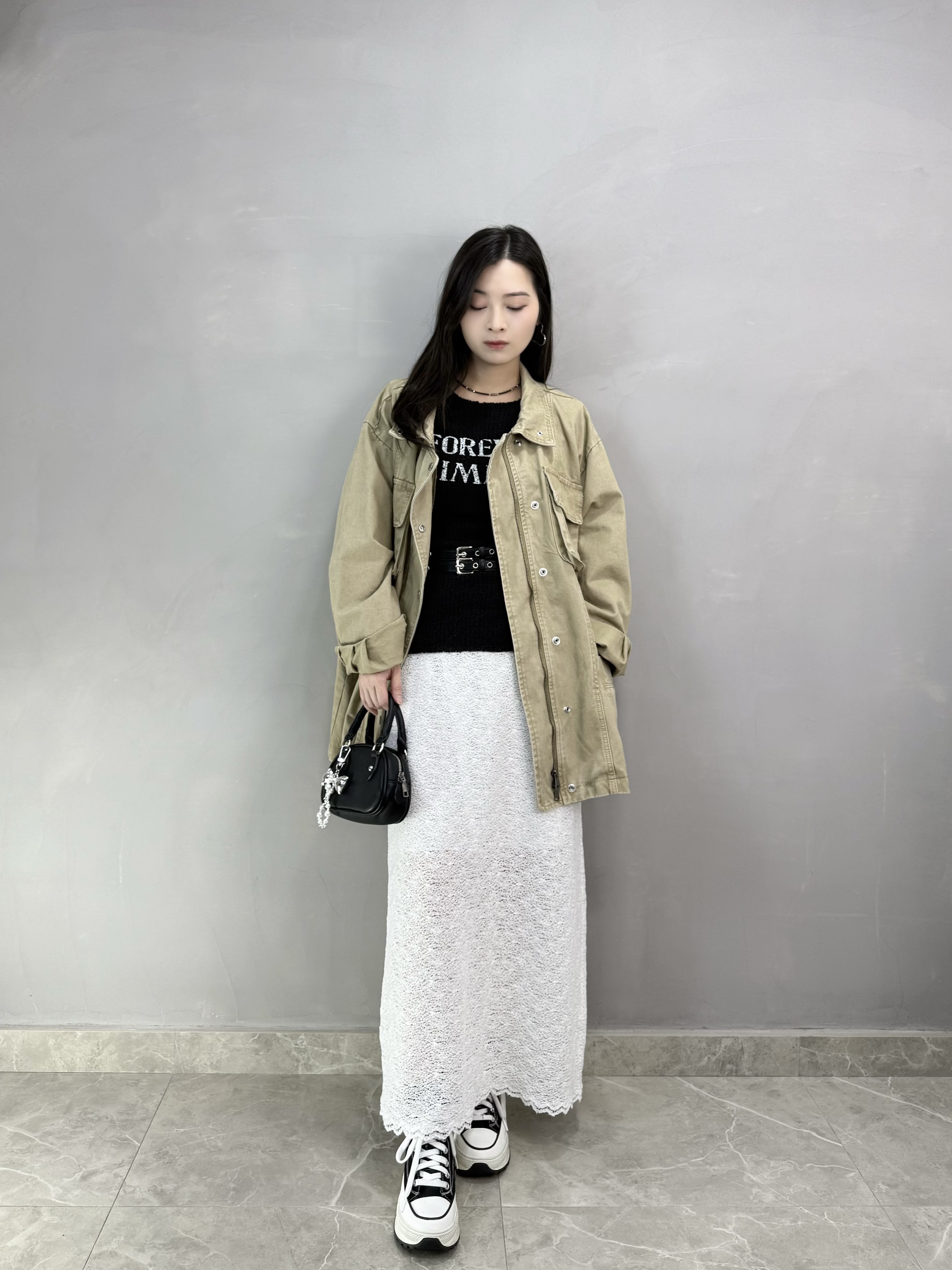 G73 通花半截長裙