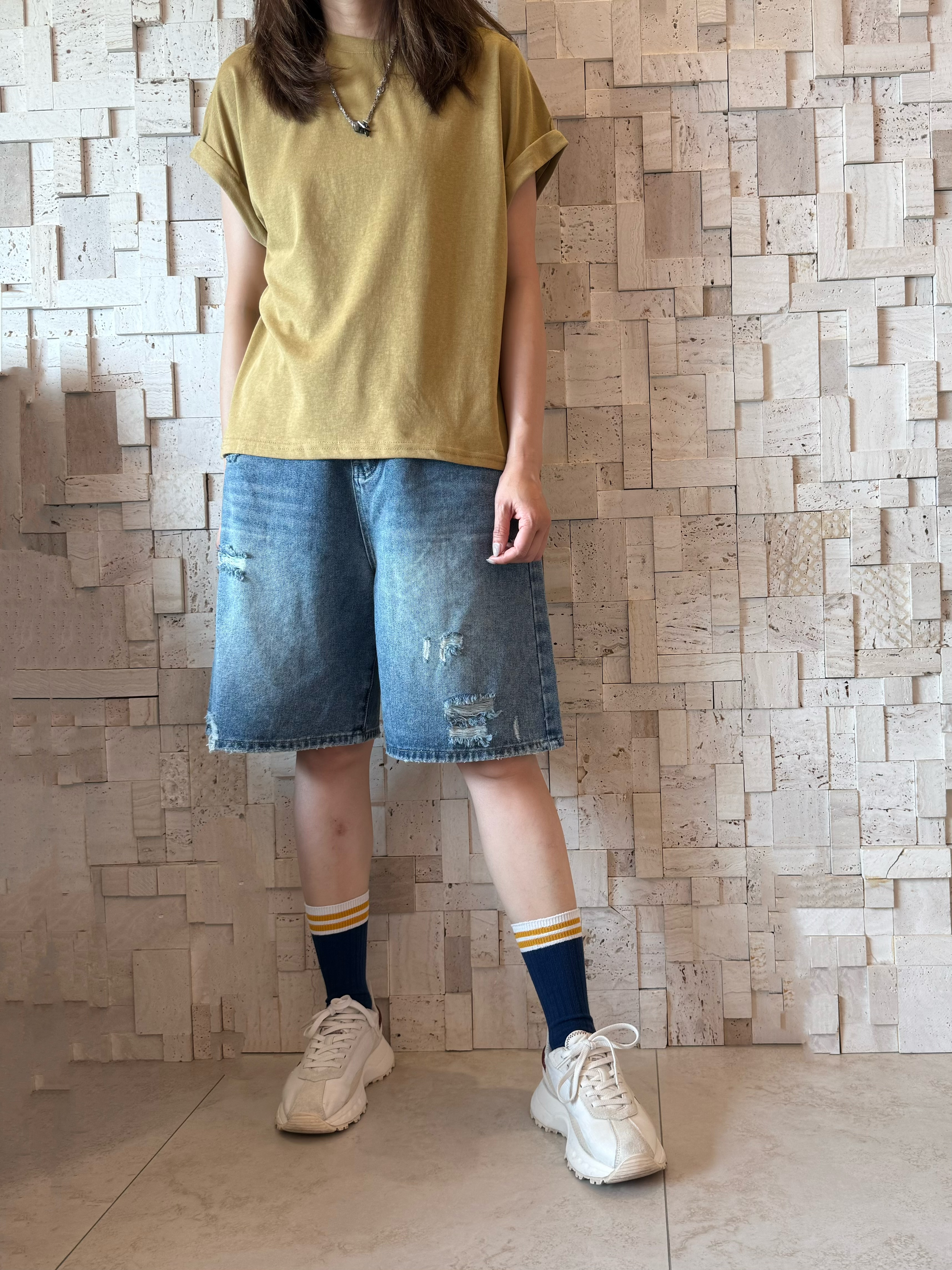 #2090 淨色全棉Top