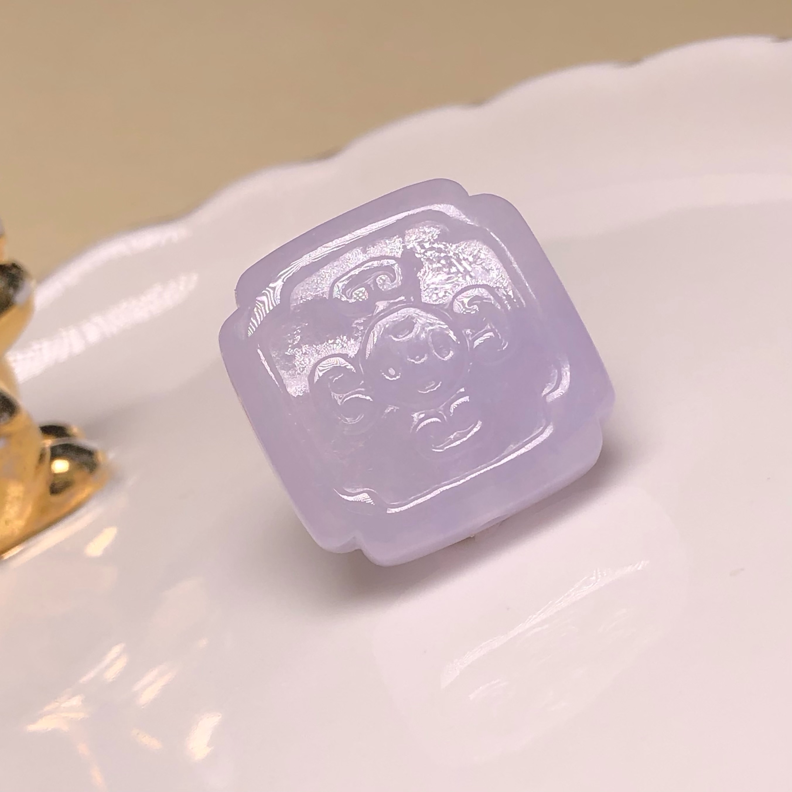 YK00655 糯紫仿古花牌
