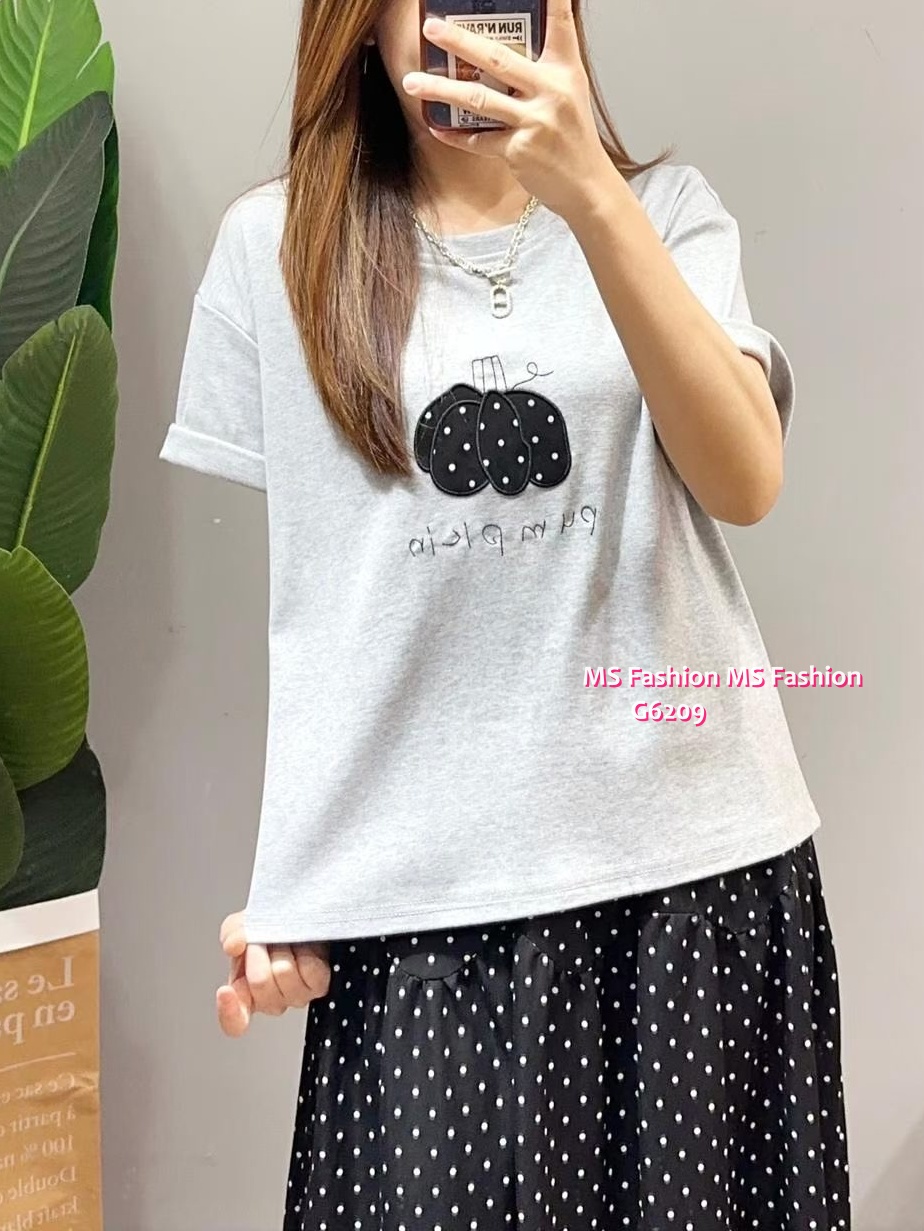 G6209 韓國🇰🇷tee+波點裙+袋仔Set